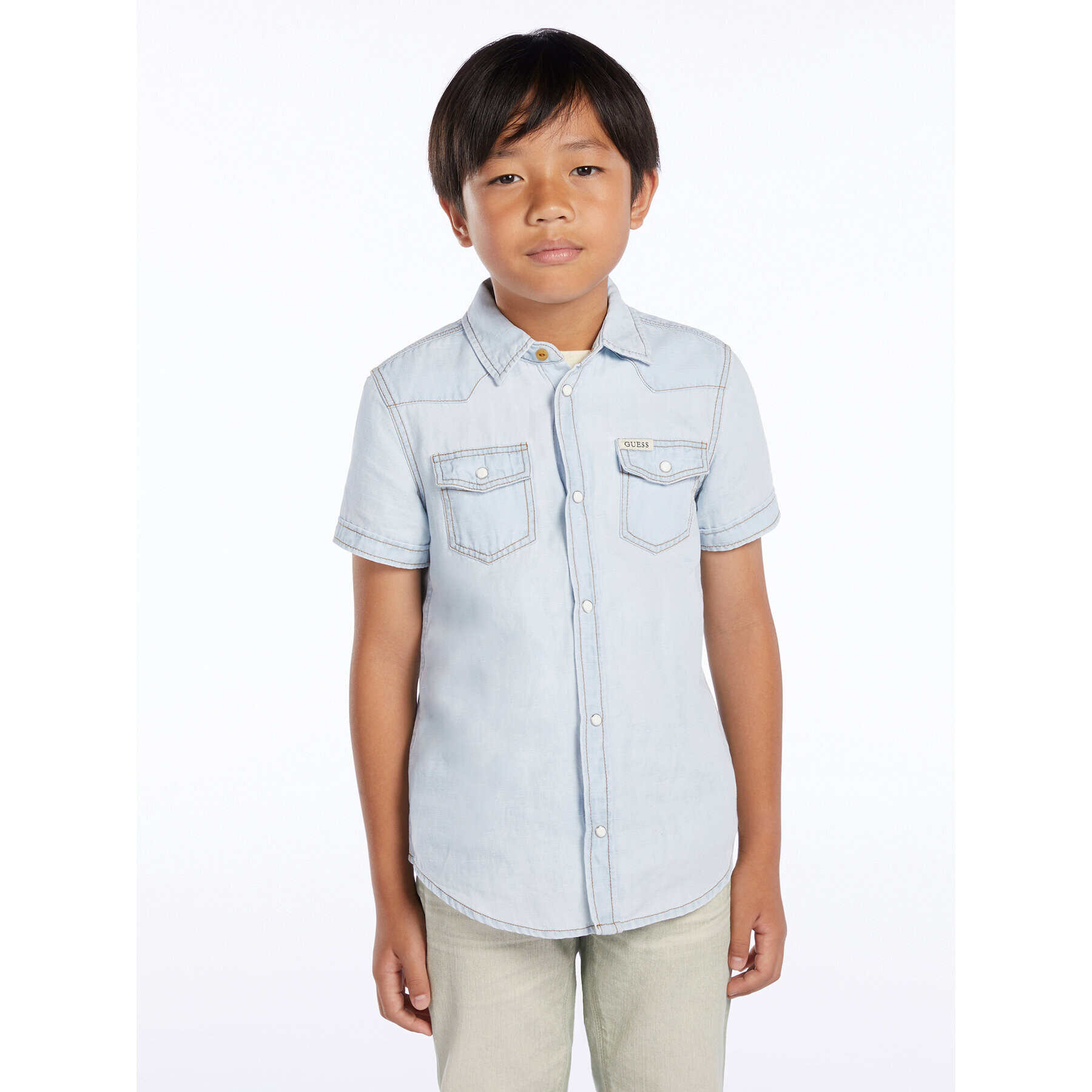 Guess Риза L3GH06 D4ZF1 Син Regular Fit - Pepit.bg