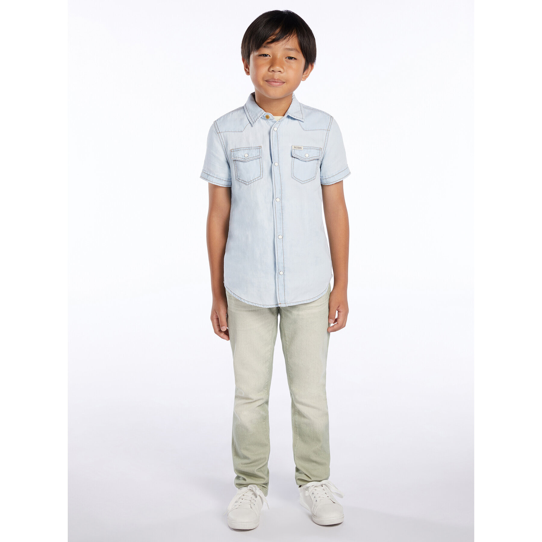 Guess Риза L3GH06 D4ZF1 Син Regular Fit - Pepit.bg