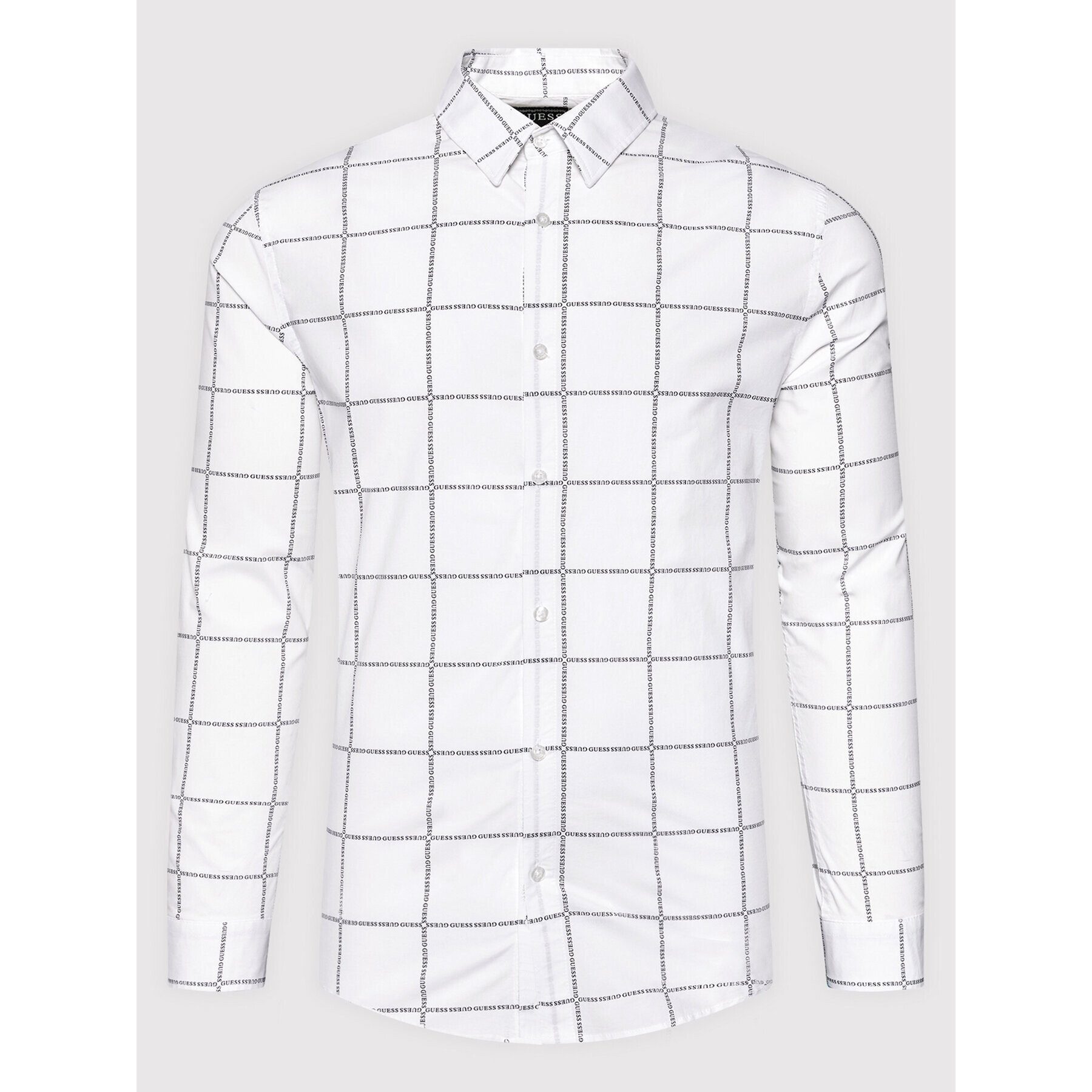 Guess Риза M1YH21 WE2P1 Бял Slim Fit - Pepit.bg