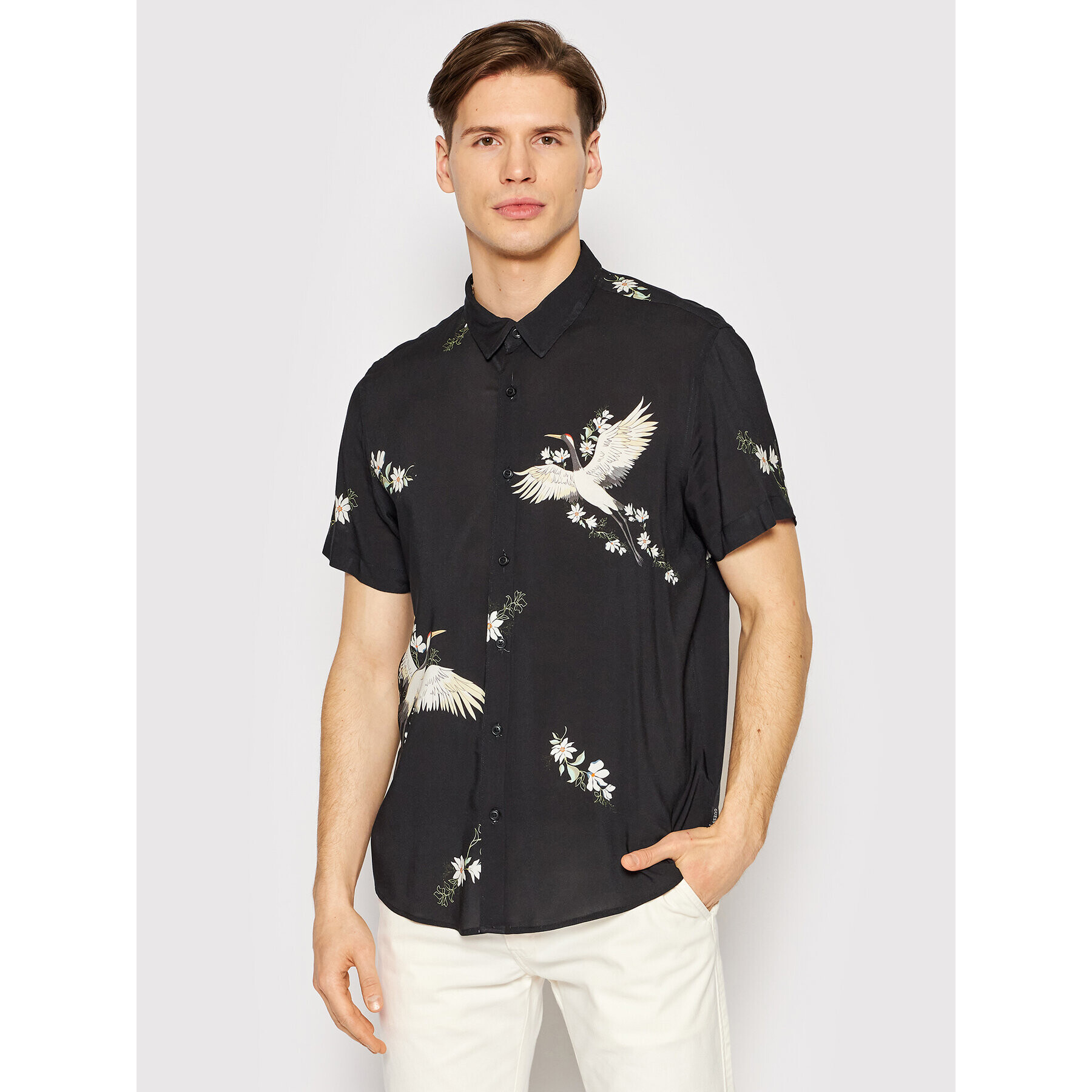 Guess Риза M2GH31 WD4Z2 Черен Slim Fit - Pepit.bg