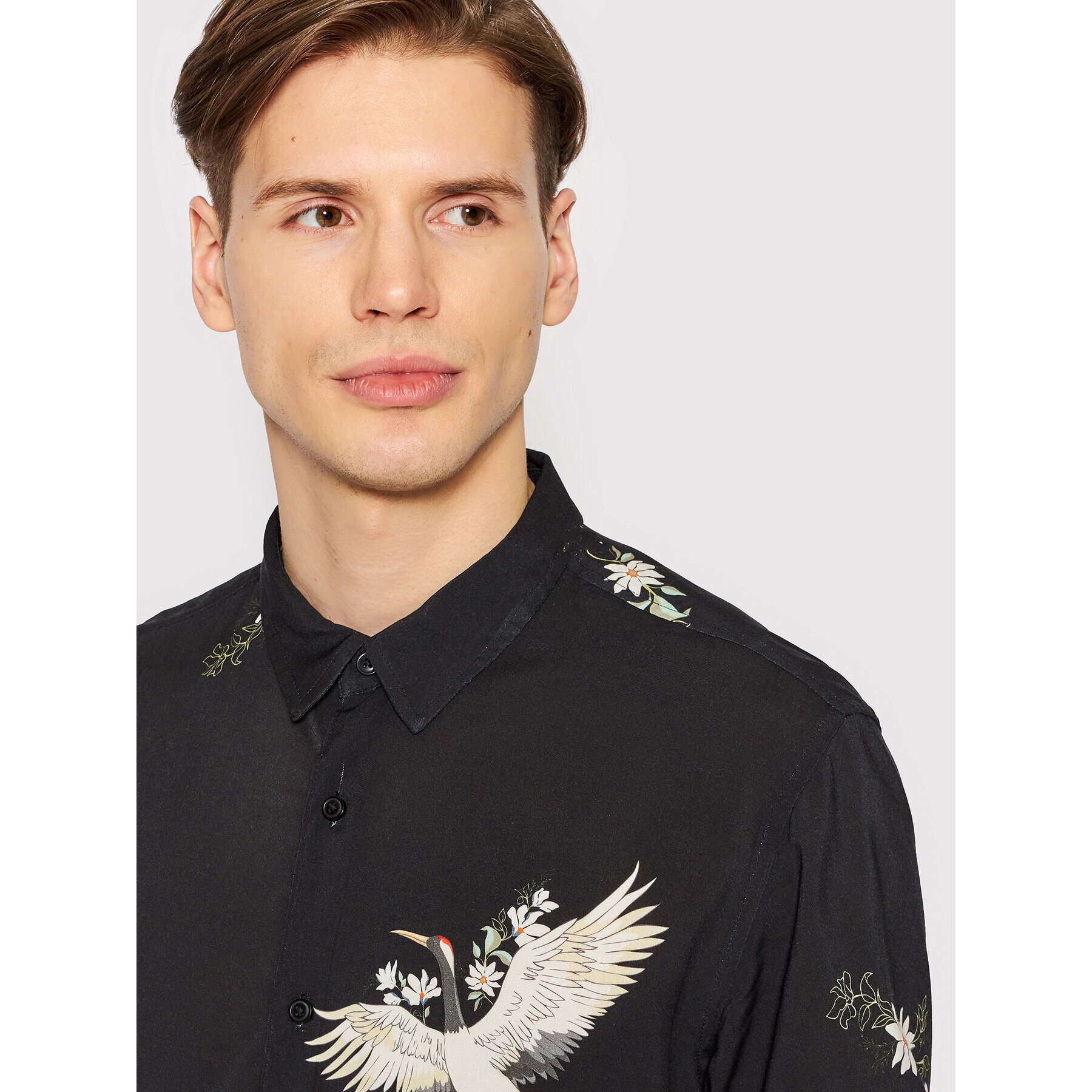 Guess Риза M2GH31 WD4Z2 Черен Slim Fit - Pepit.bg