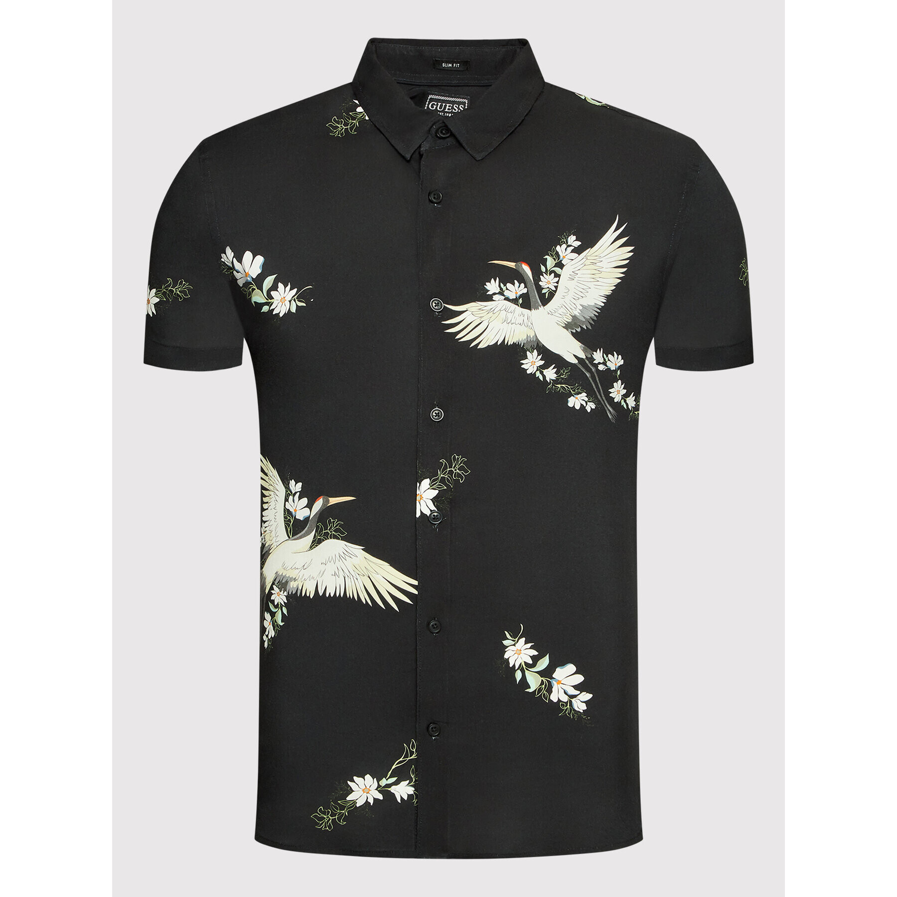 Guess Риза M2GH31 WD4Z2 Черен Slim Fit - Pepit.bg