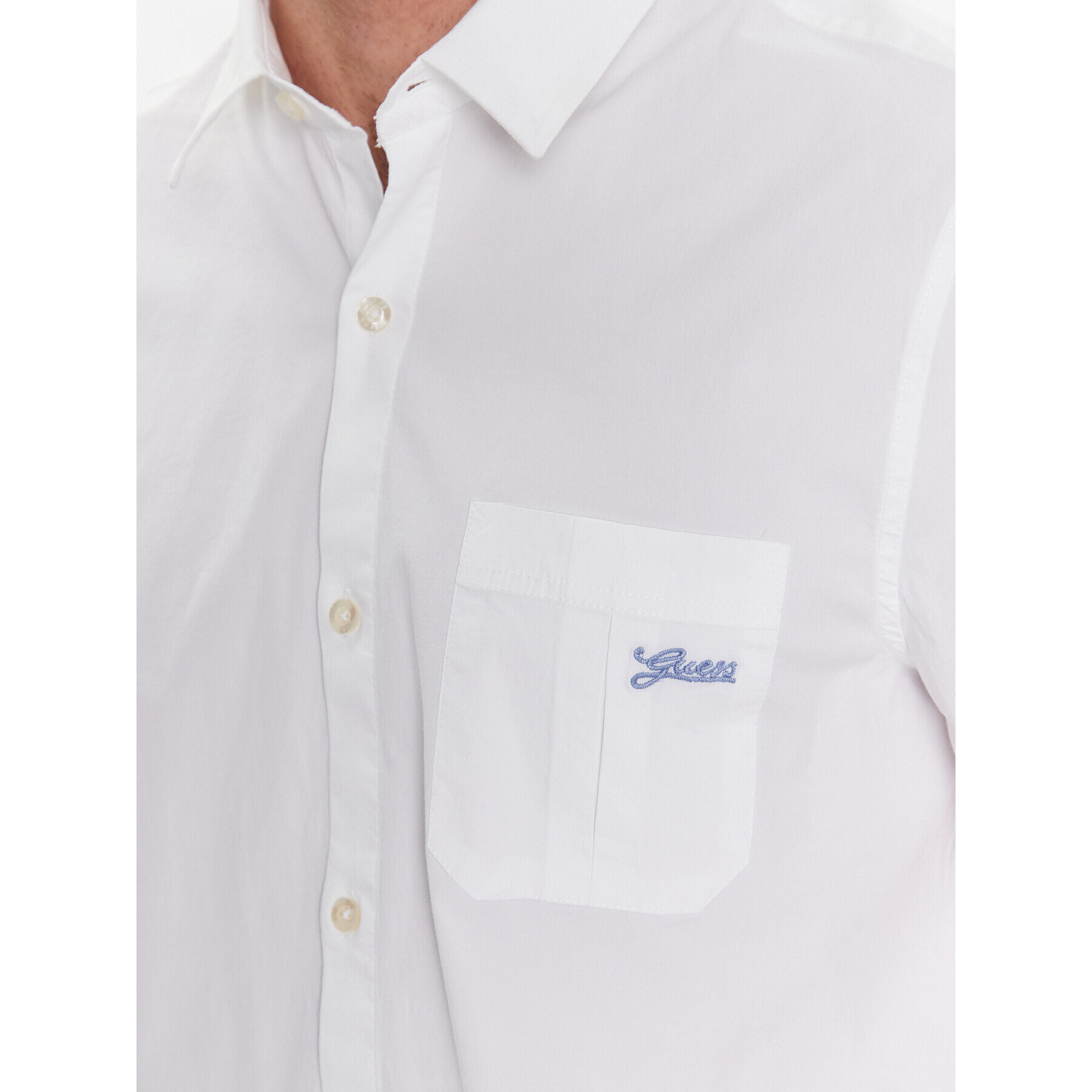Guess Риза M3GH64 W8BX1 Бял Slim Fit - Pepit.bg