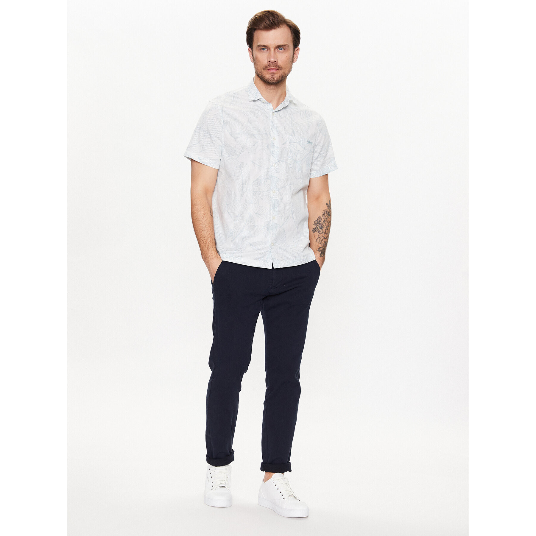 Guess Риза M3GH71 WFDZ0 Син Regular Fit - Pepit.bg