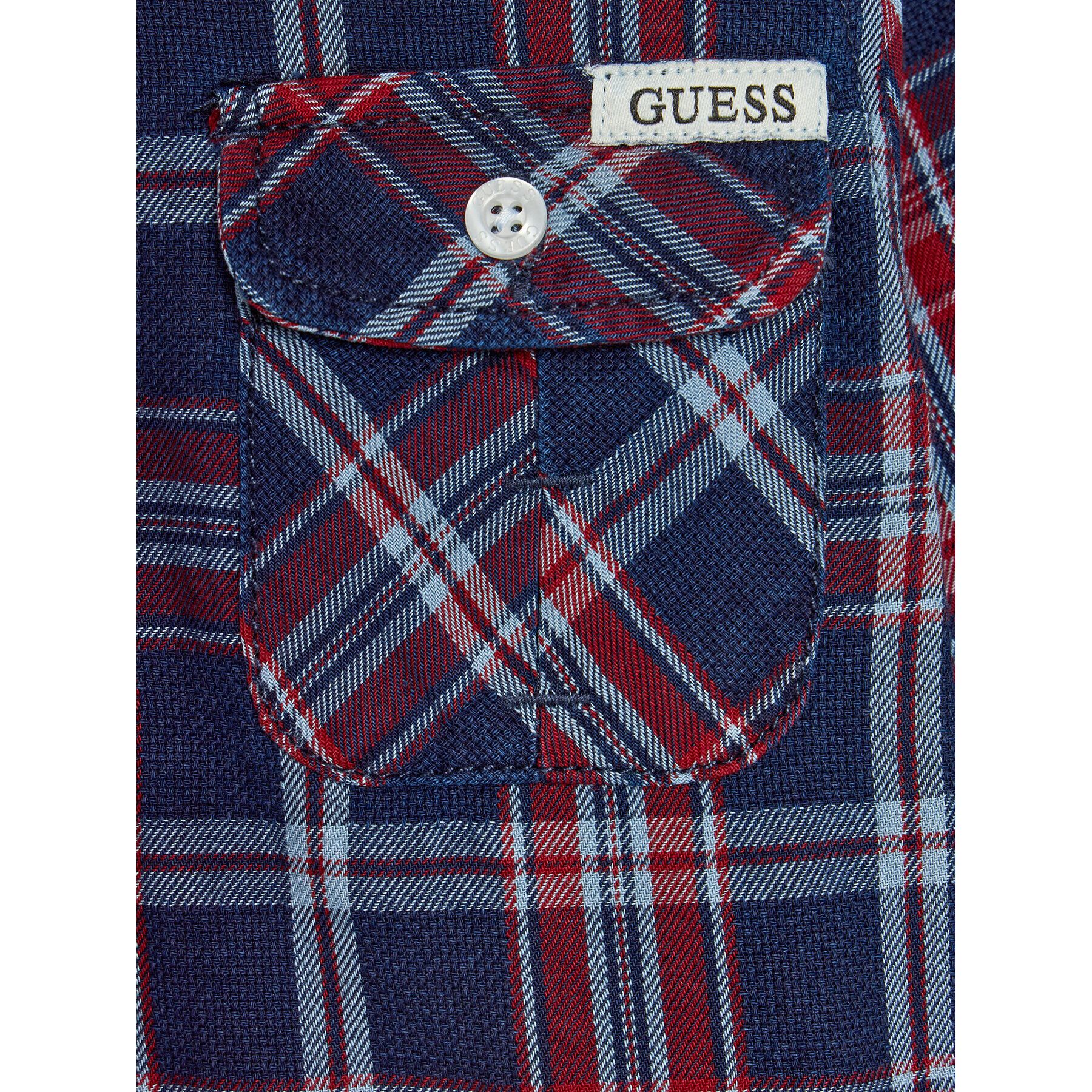 Guess Риза N3BH01 D52G1 Син Regular Fit - Pepit.bg