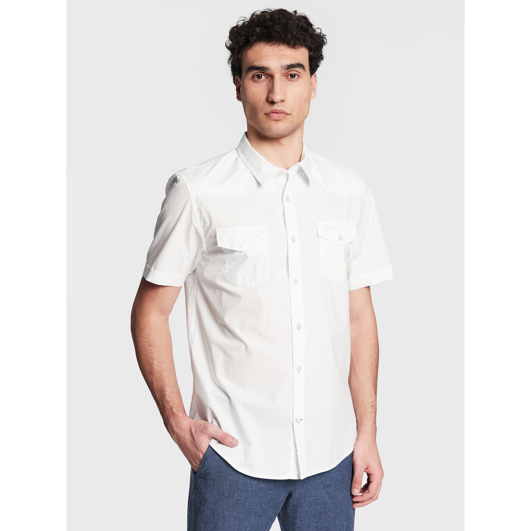 Guess Риза Nottingham Western M3GH22 WBB80 Син Regular Fit - Pepit.bg