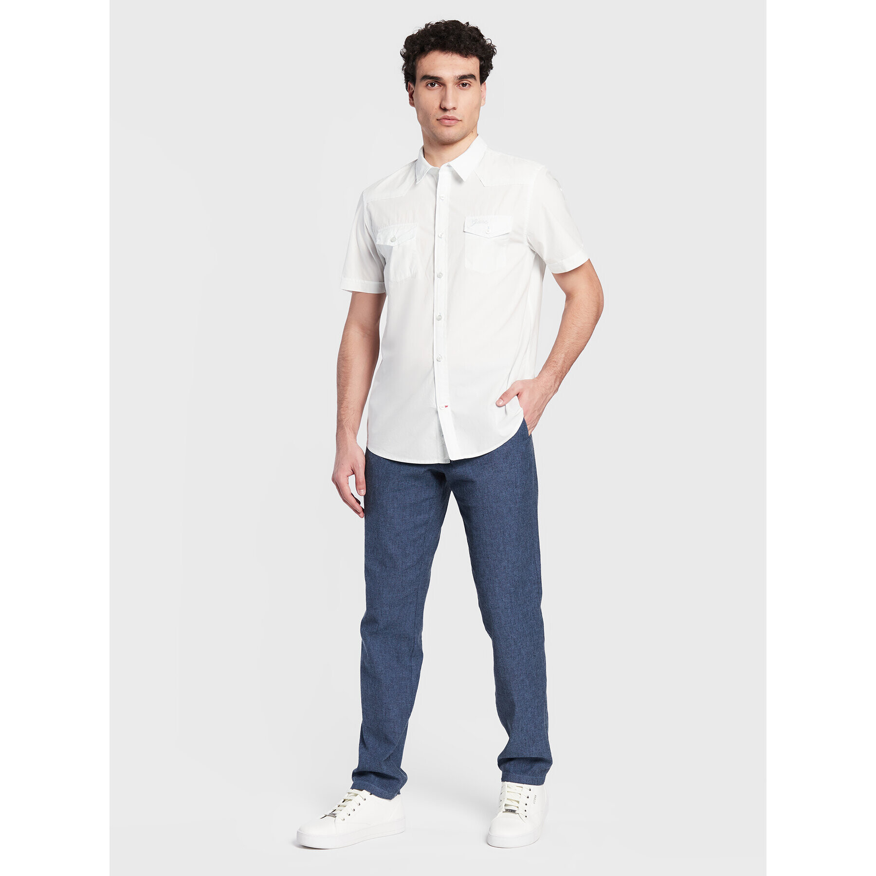 Guess Риза Nottingham Western M3GH22 WBB80 Син Regular Fit - Pepit.bg