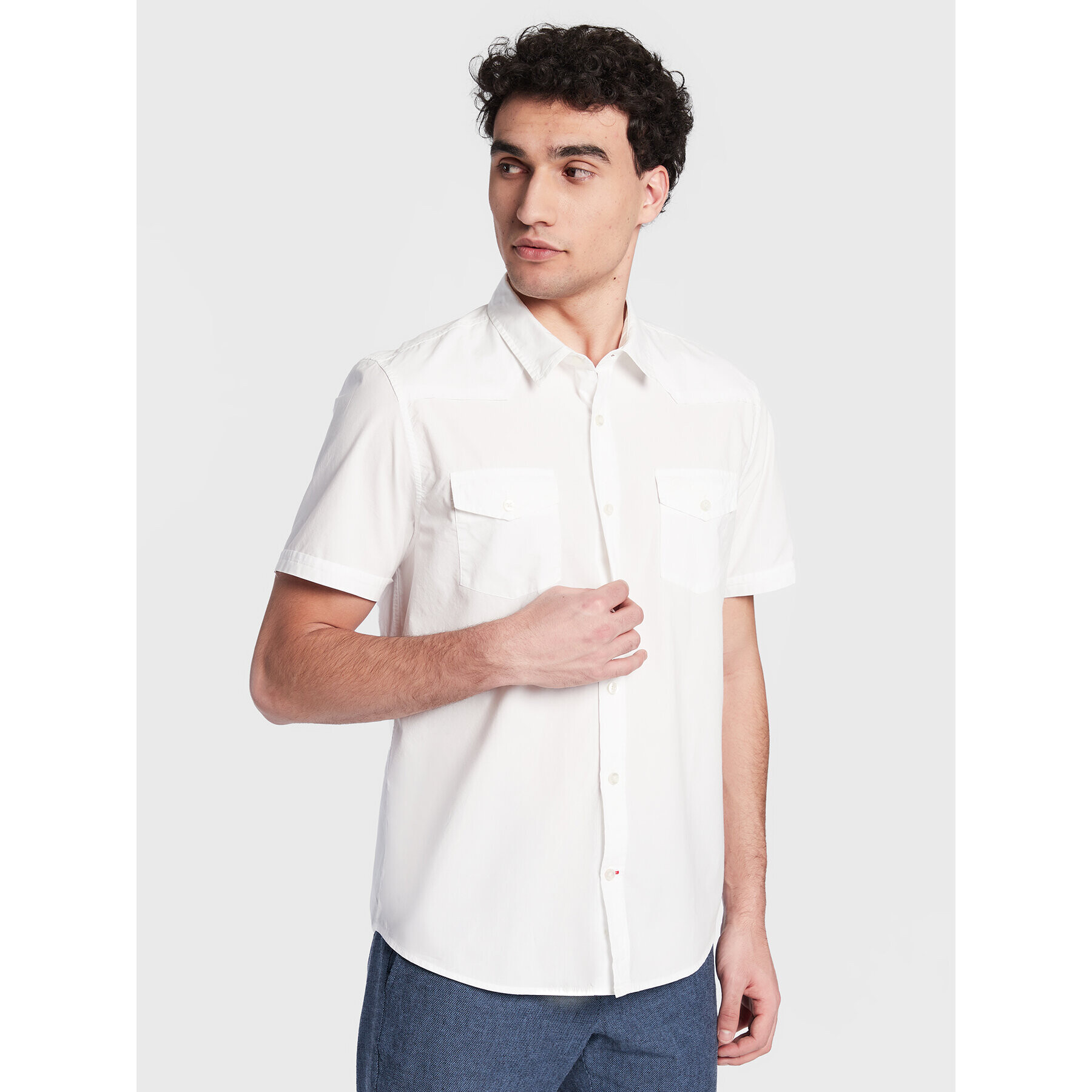 Guess Риза Nottungham Western M3GH22 WBB80 Бял Regular Fit - Pepit.bg