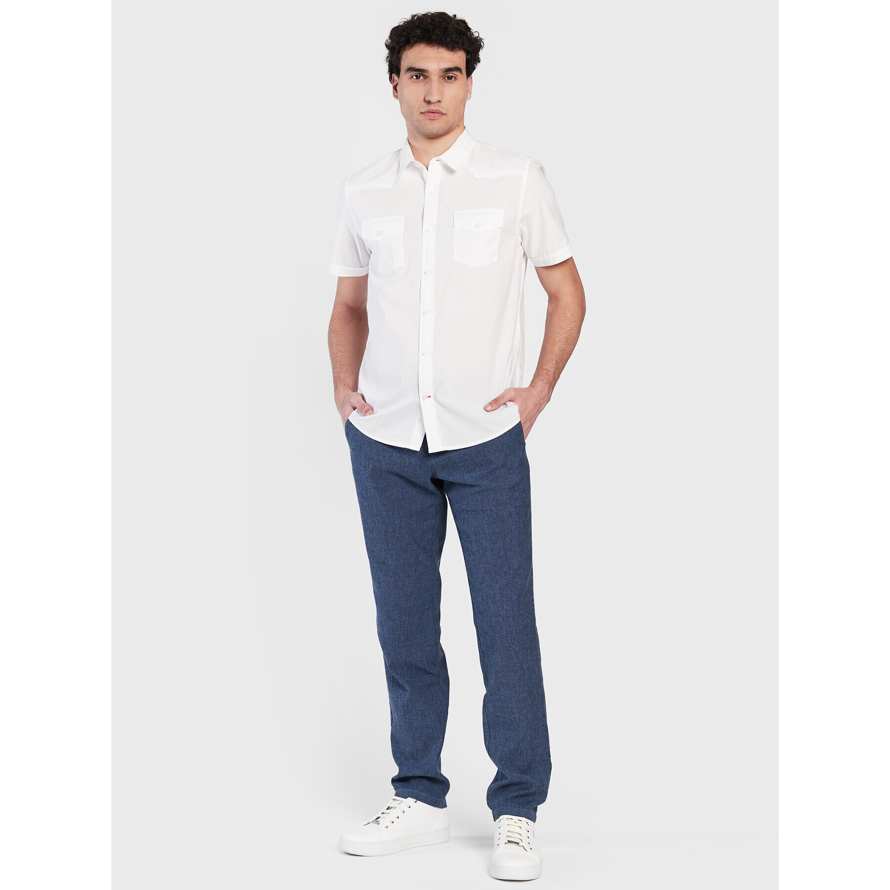 Guess Риза Nottungham Western M3GH22 WBB80 Бял Regular Fit - Pepit.bg