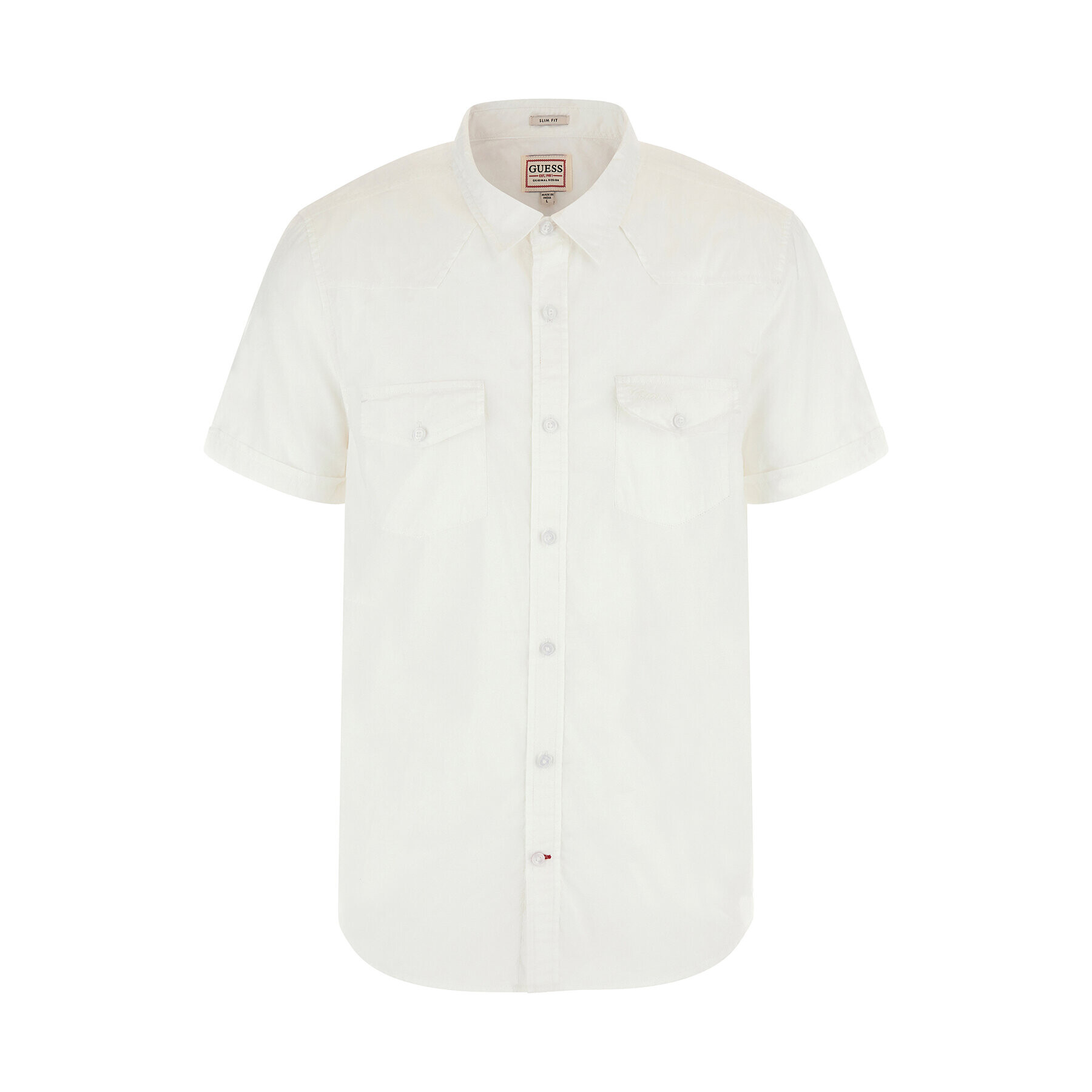 Guess Риза Nottungham Western M3GH22 WBB80 Бял Regular Fit - Pepit.bg