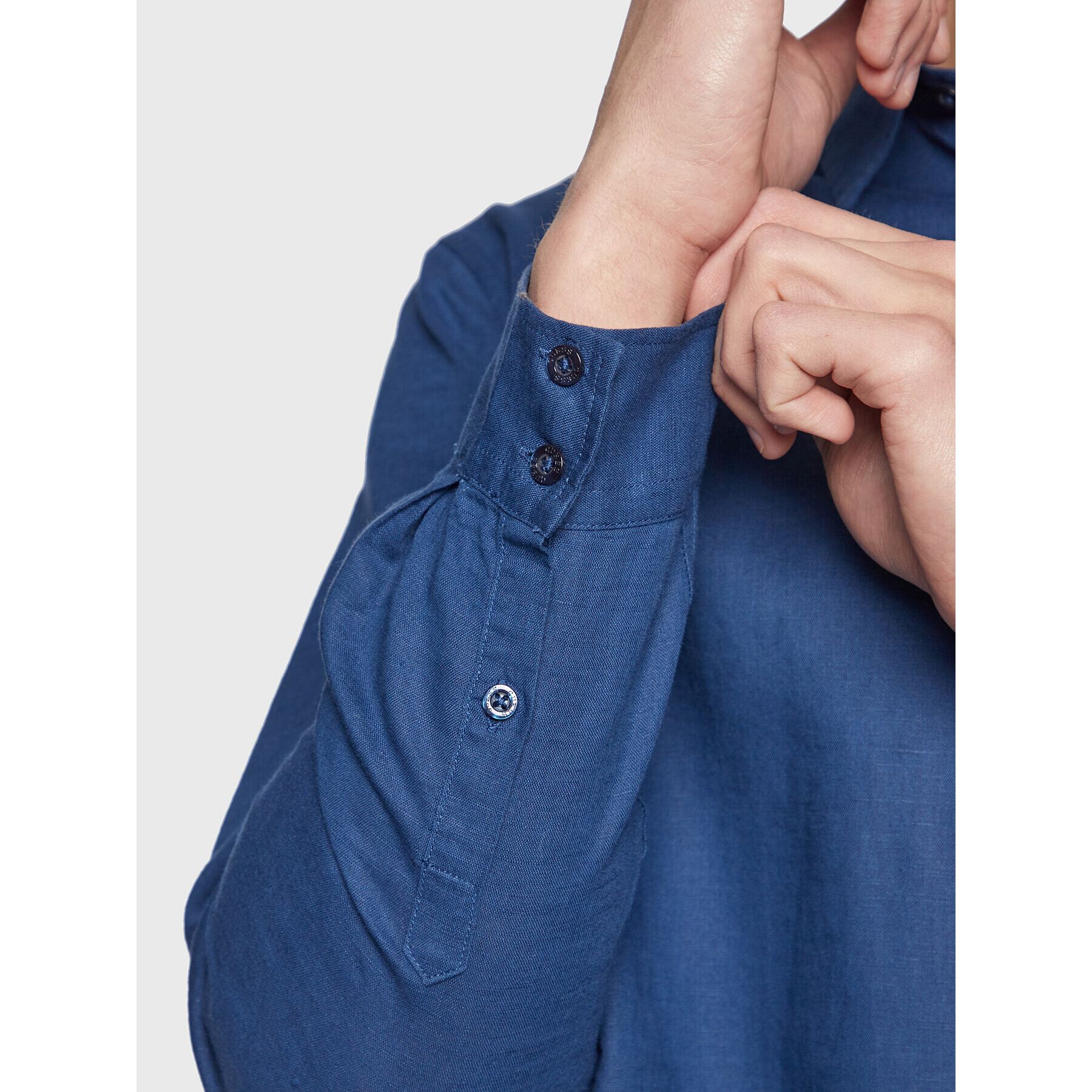 Guess Риза Roll-Up F3GH00 WO07S Син Regular Fit - Pepit.bg
