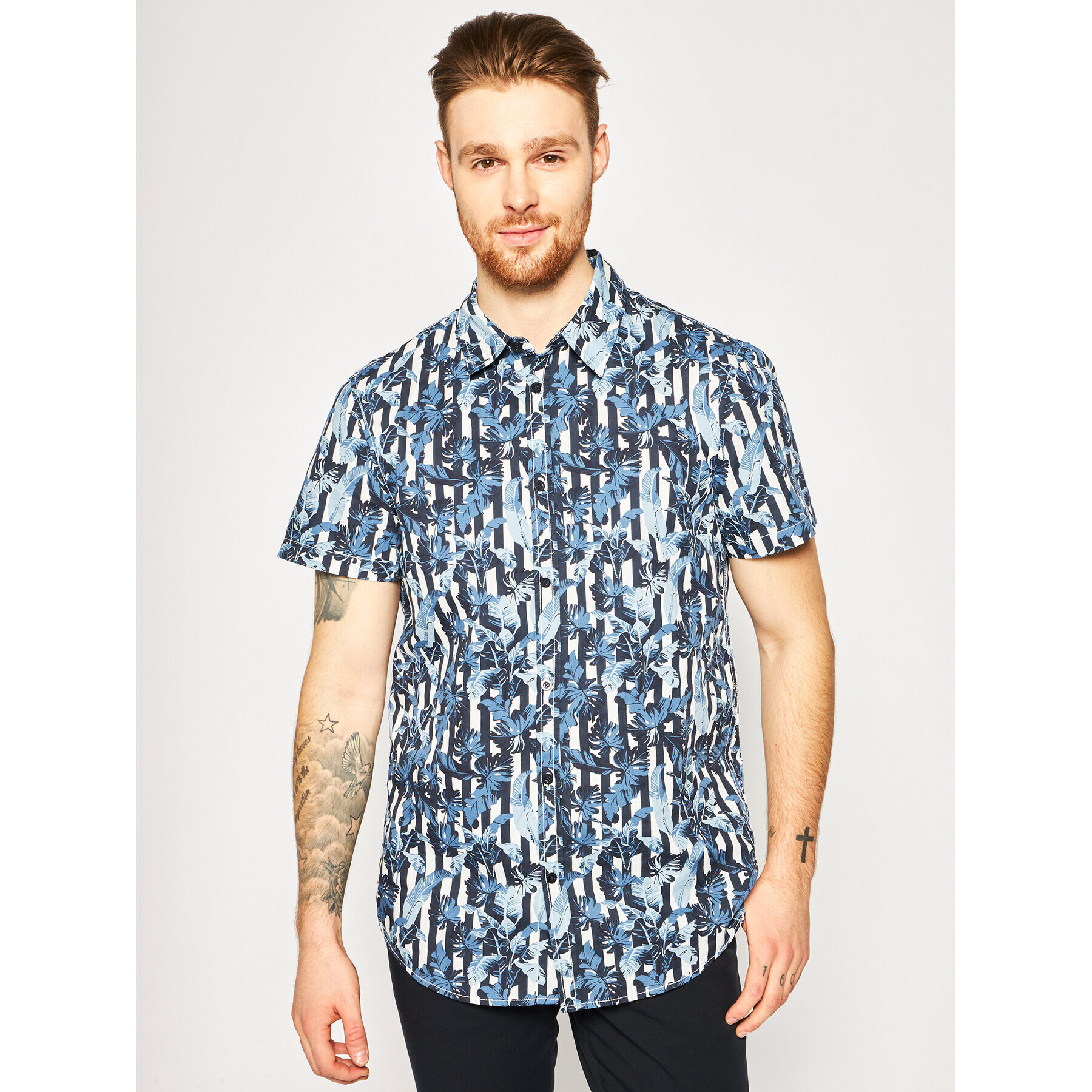 Guess Риза Sunset M0GH56 WCTJ0 Тъмносин Regular Fit - Pepit.bg