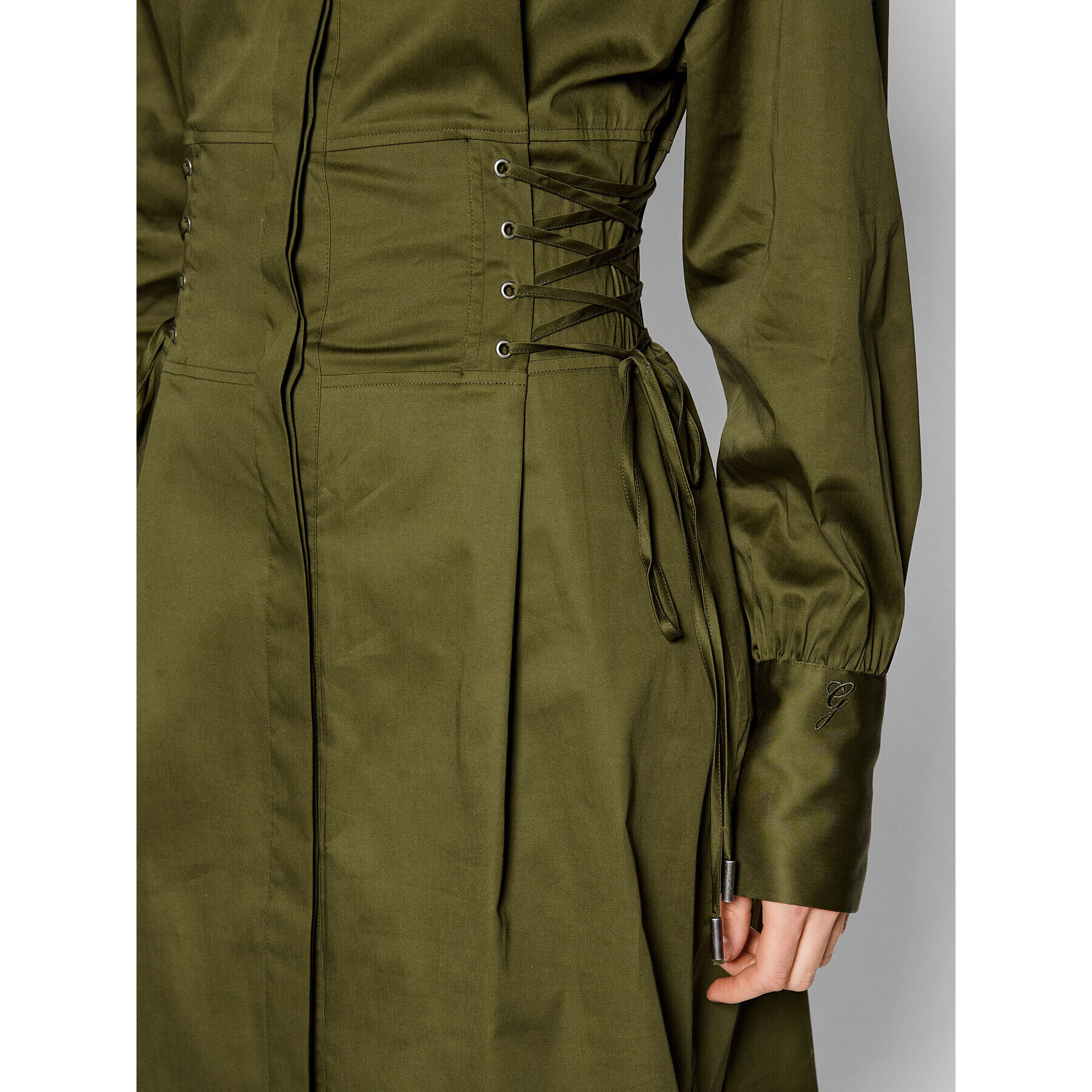 Guess Рокля тип риза Celie W2YK84 WE2Q0 Зелен Regular Fit - Pepit.bg