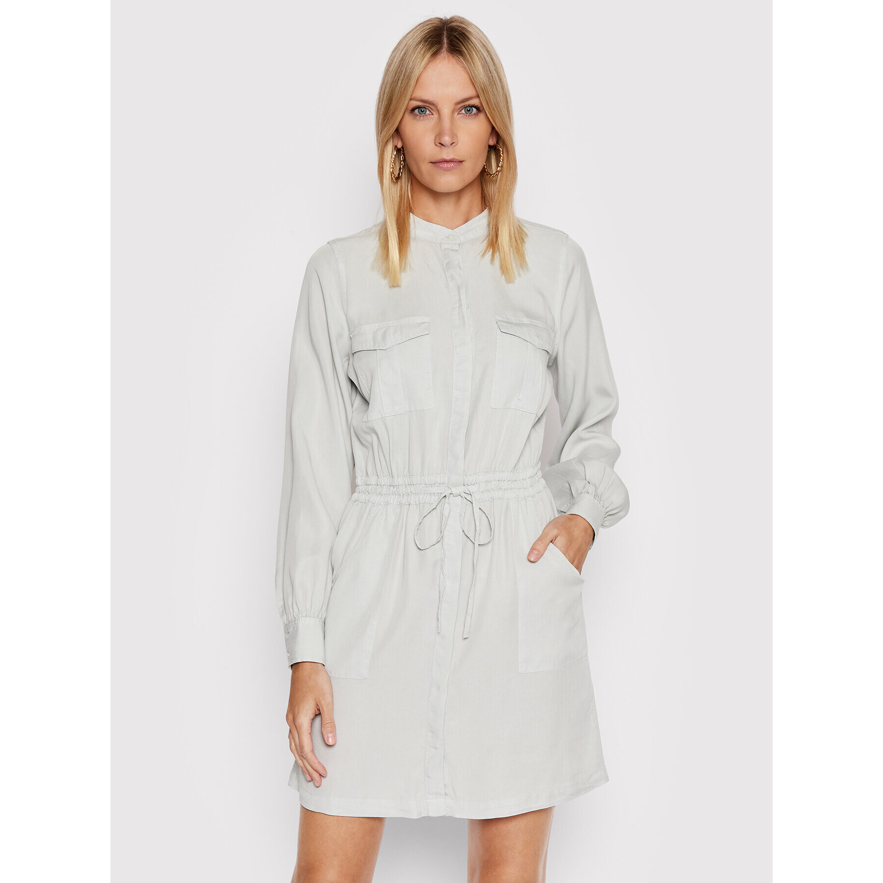 Guess Рокля тип риза Ellis W2GK16 WDY62 Зелен Regular Fit - Pepit.bg