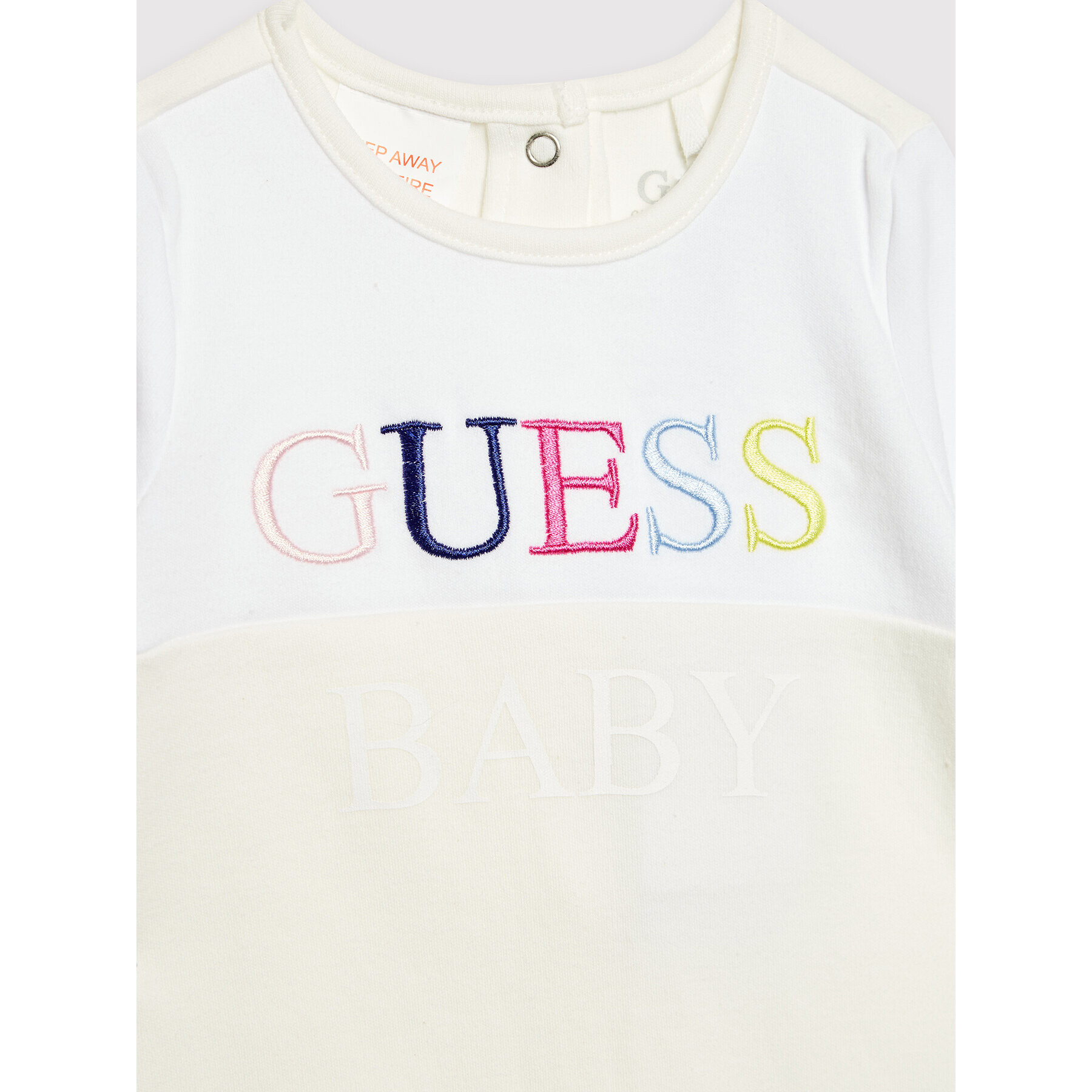 Guess Ромпер H2RW00 KA6W0 Бял Regular Fit - Pepit.bg