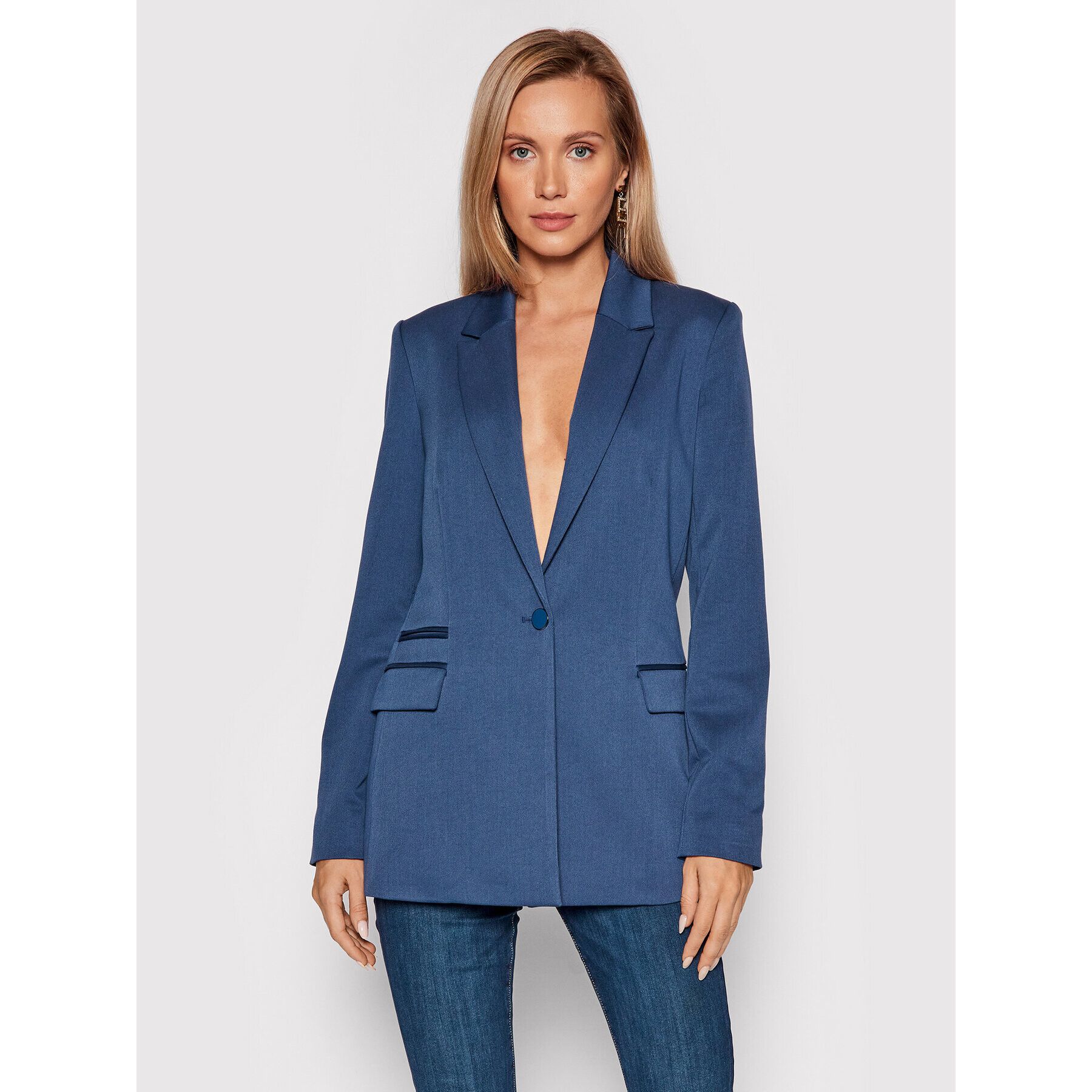 Guess Блейзър Aida W1BN00 W5D20 Тъмносин Regular Fit - Pepit.bg