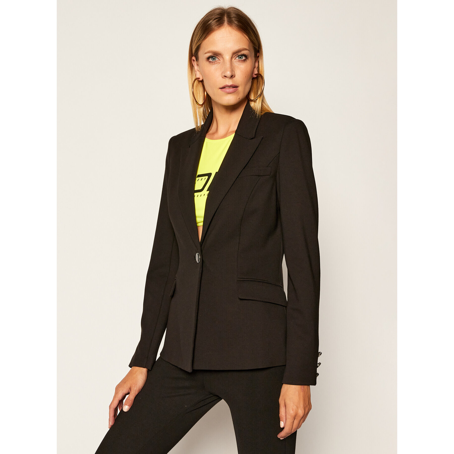 Guess Сако Alina W0YN59 K8RN0 Черен Regular Fit - Pepit.bg