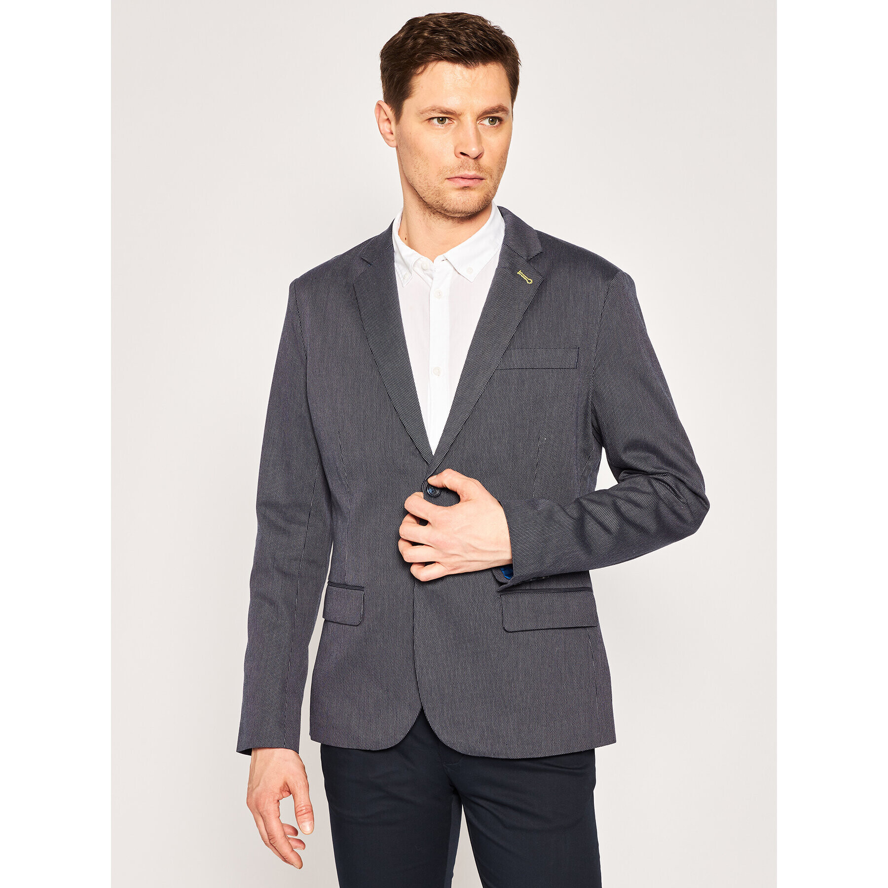 Guess Сако M01N40 WCMB0 Сив Tailored Fit - Pepit.bg