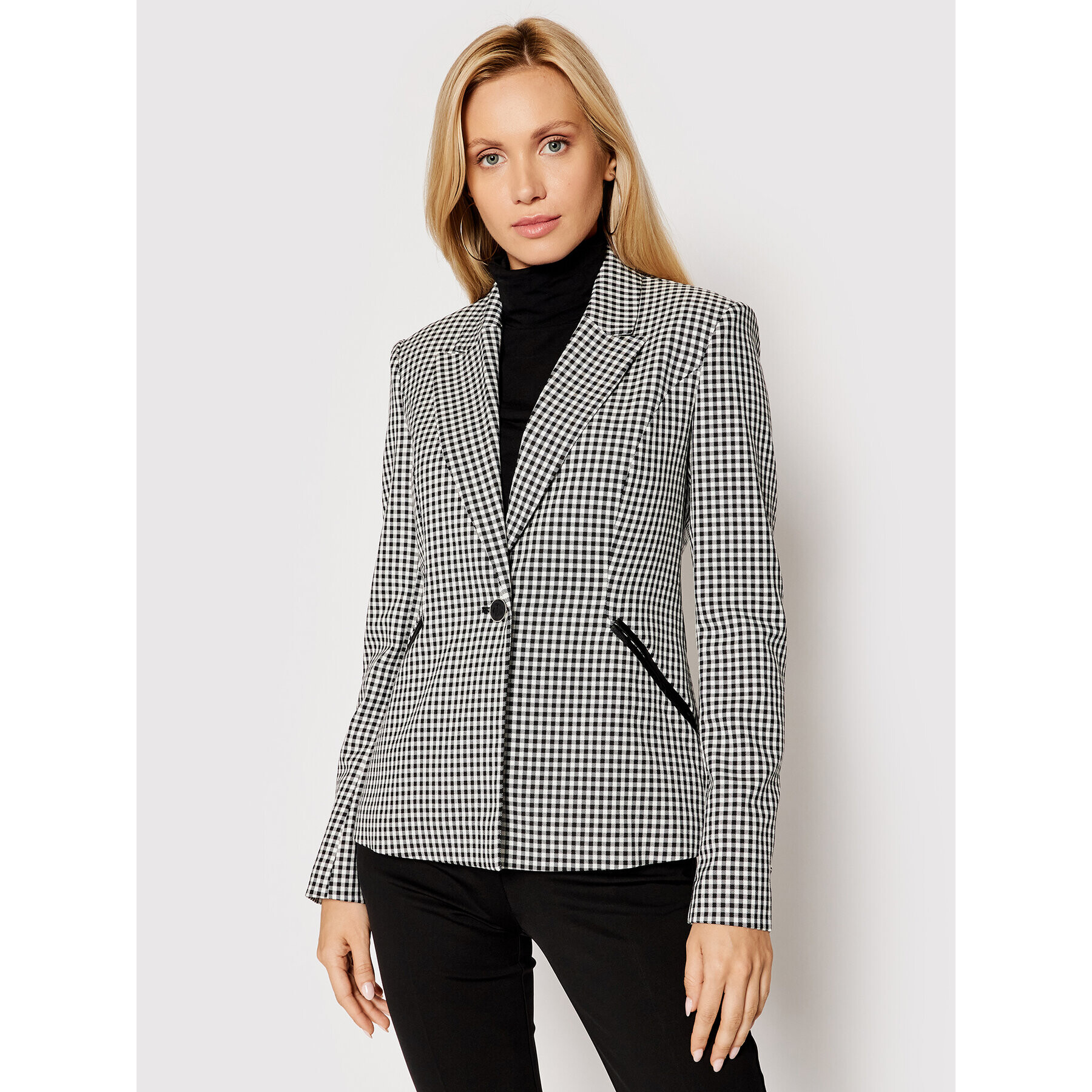 Guess Блейзър Speranza W1YN83 WE0J2 Черен Slim Fit - Pepit.bg