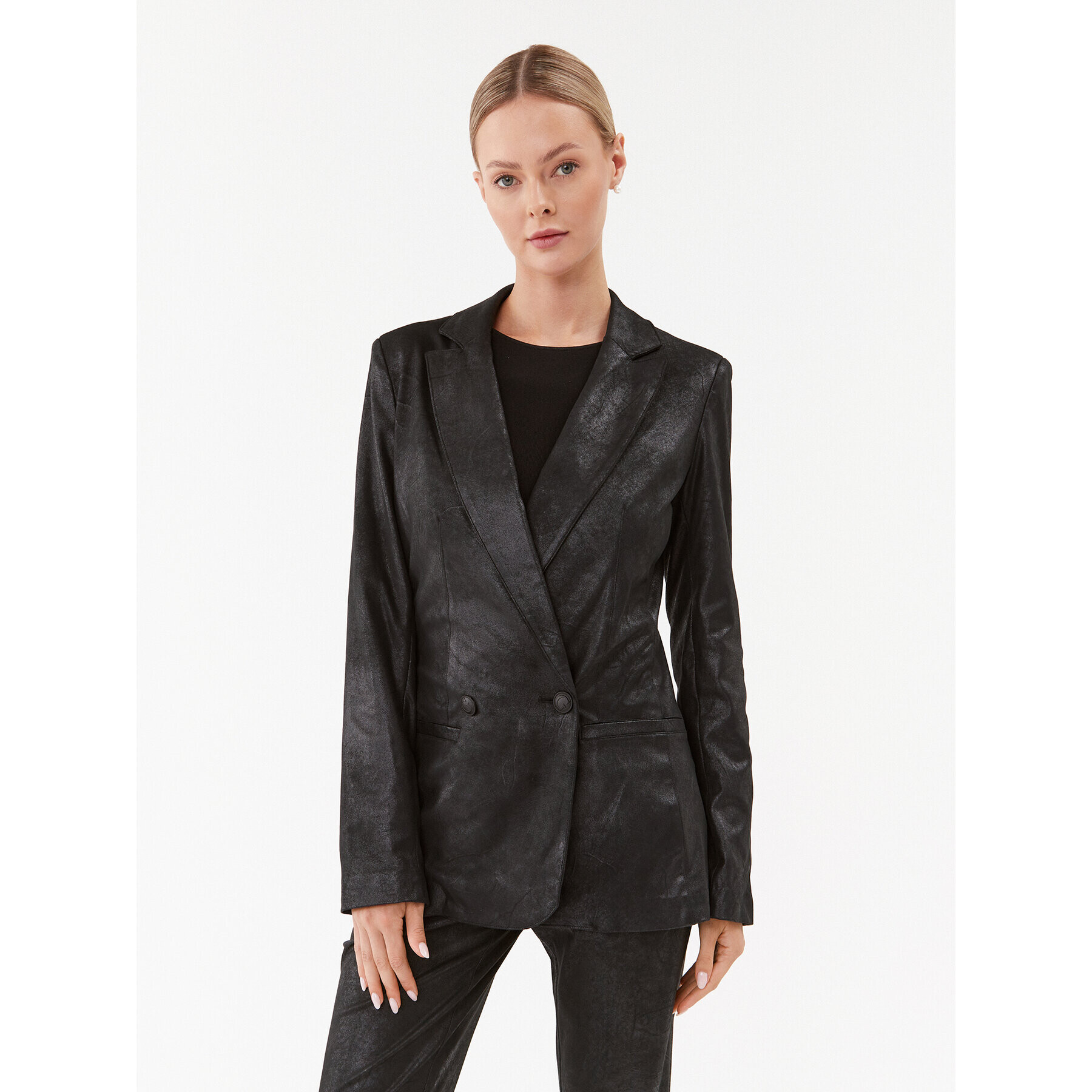 Guess Сако W3BN65 WFR42 Черен Slim Fit - Pepit.bg