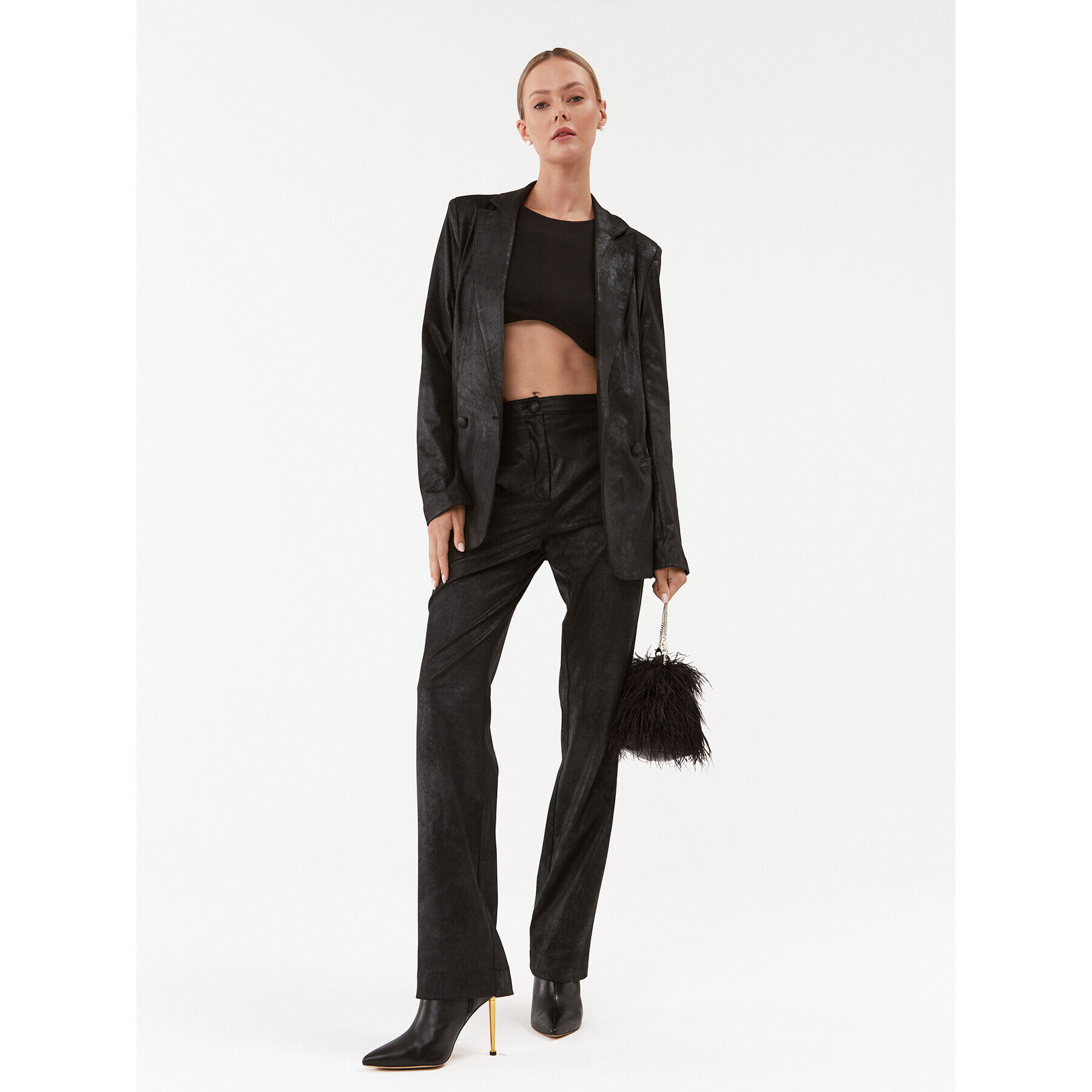 Guess Сако W3BN65 WFR42 Черен Slim Fit - Pepit.bg