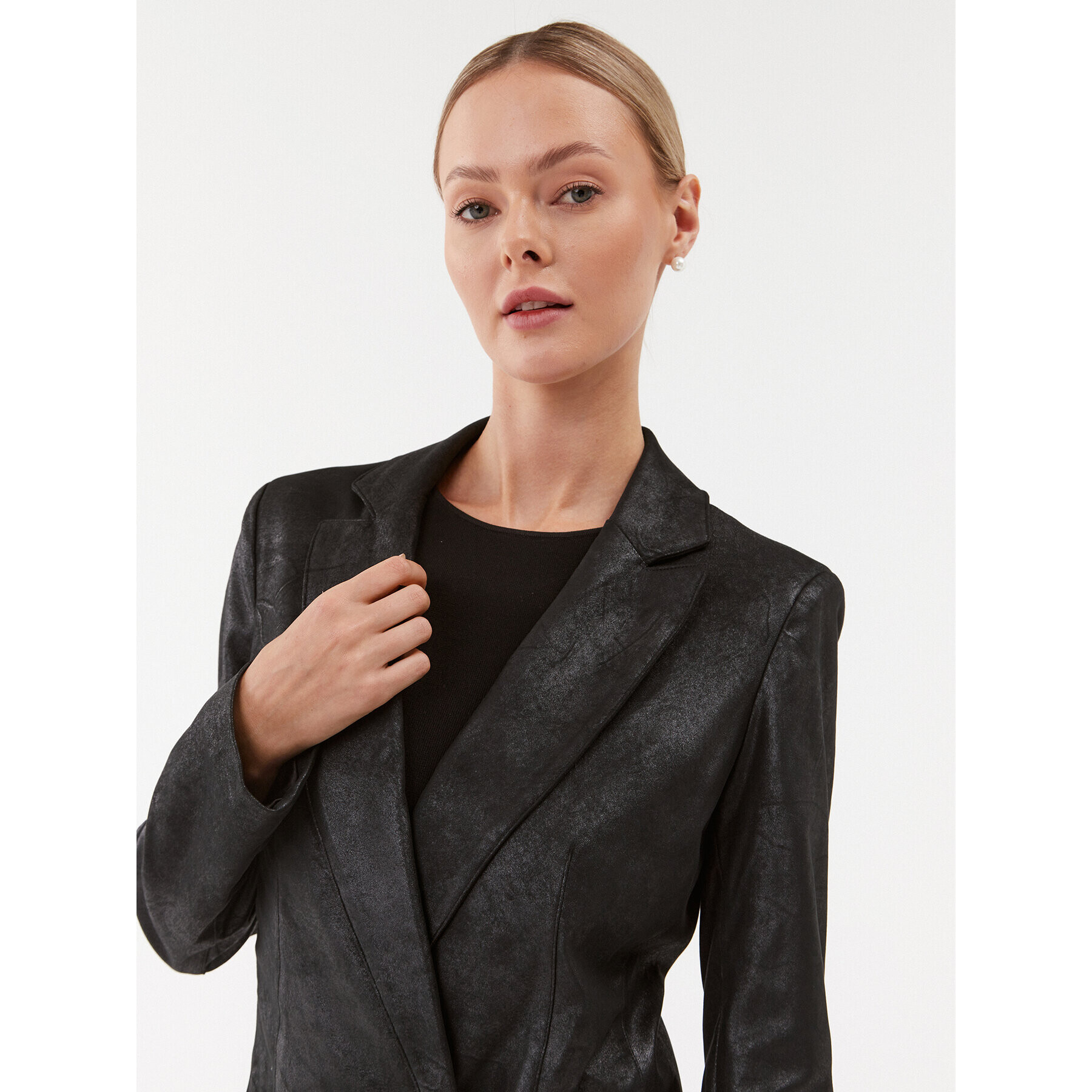 Guess Сако W3BN65 WFR42 Черен Slim Fit - Pepit.bg