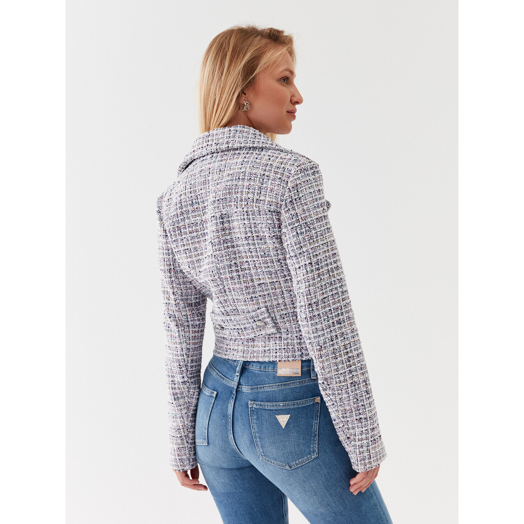Guess Сако W3YN21 WFIT2 Сив Regular Fit - Pepit.bg