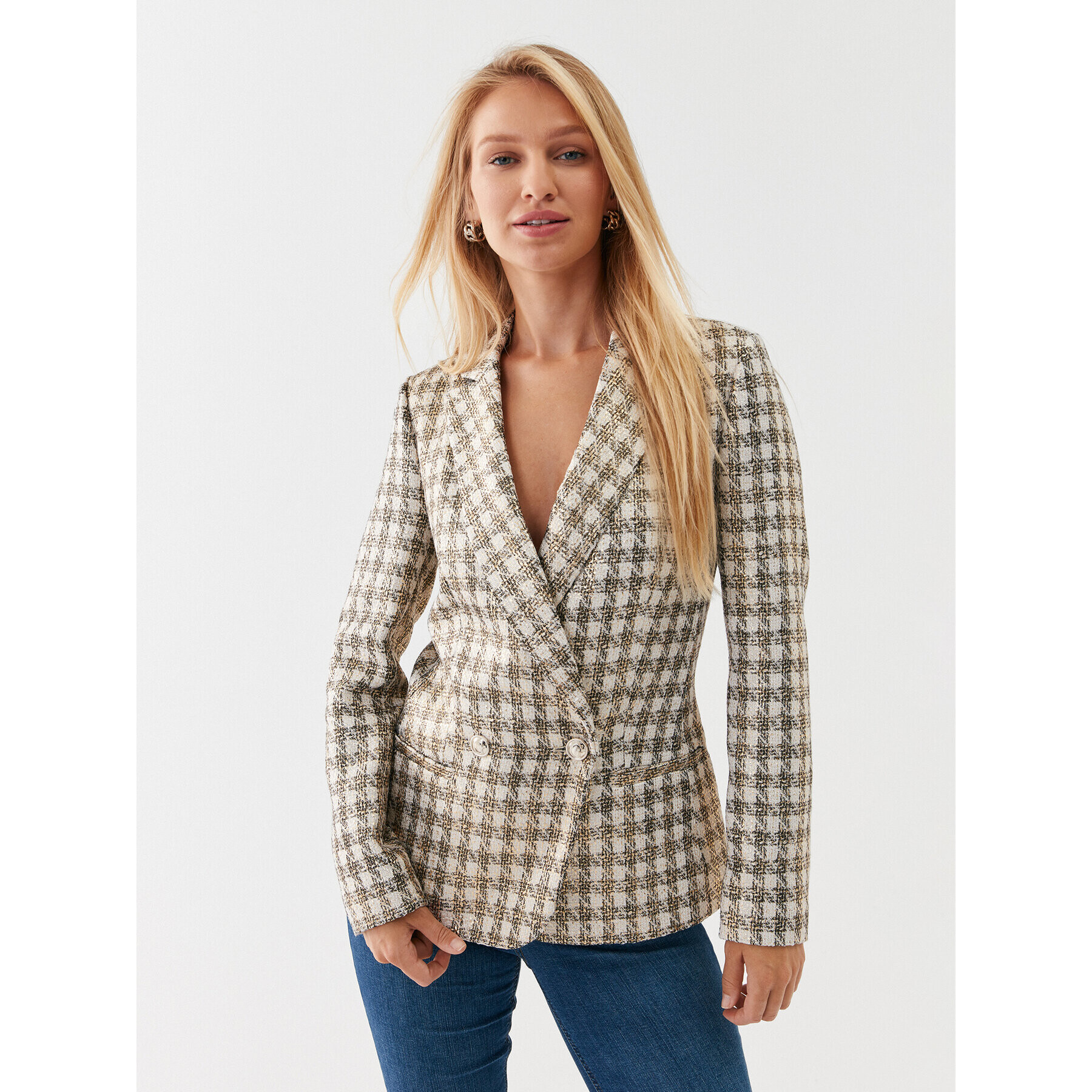 Guess Сако W3YN46 WFKS0 Бежов Regular Fit - Pepit.bg