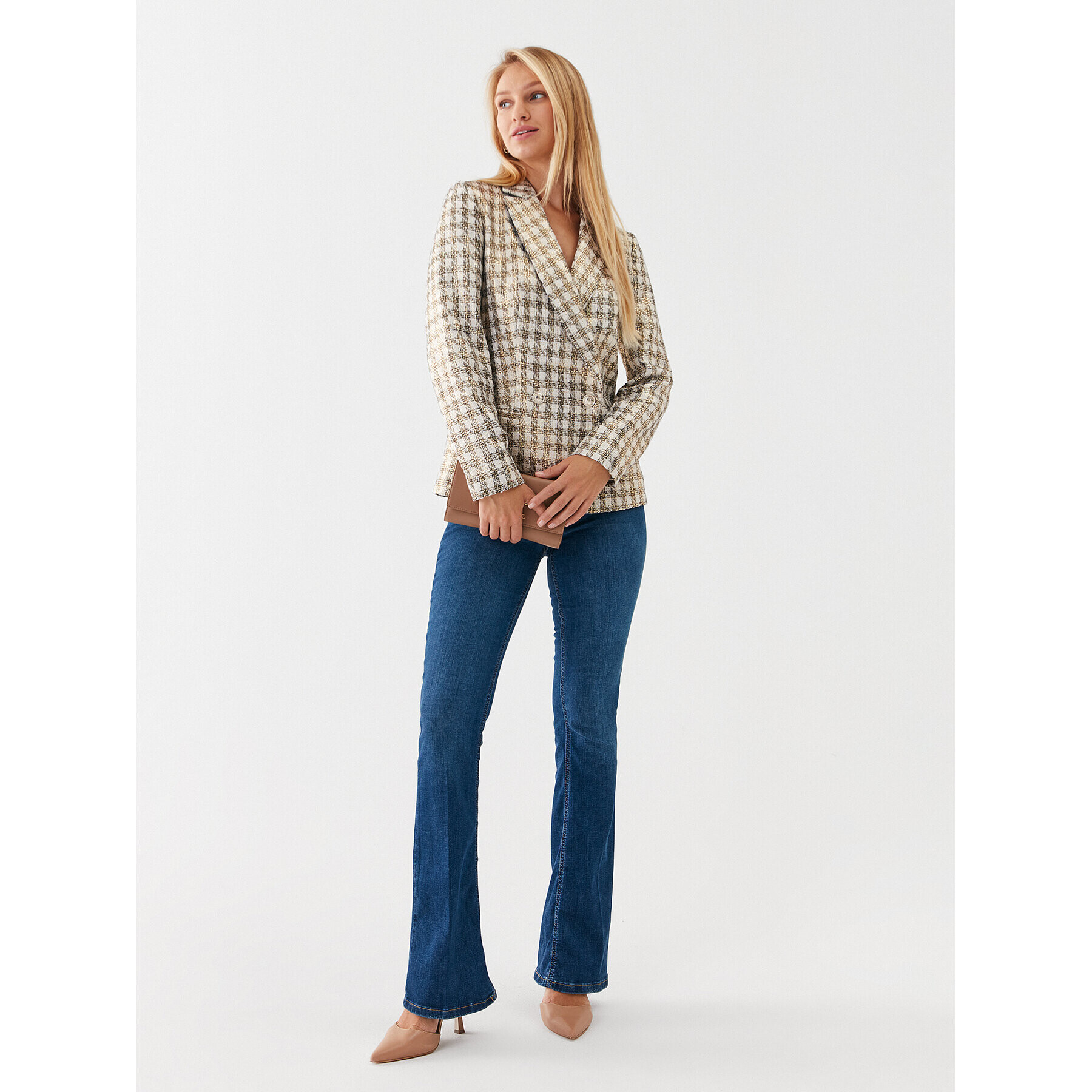 Guess Сако W3YN46 WFKS0 Бежов Regular Fit - Pepit.bg