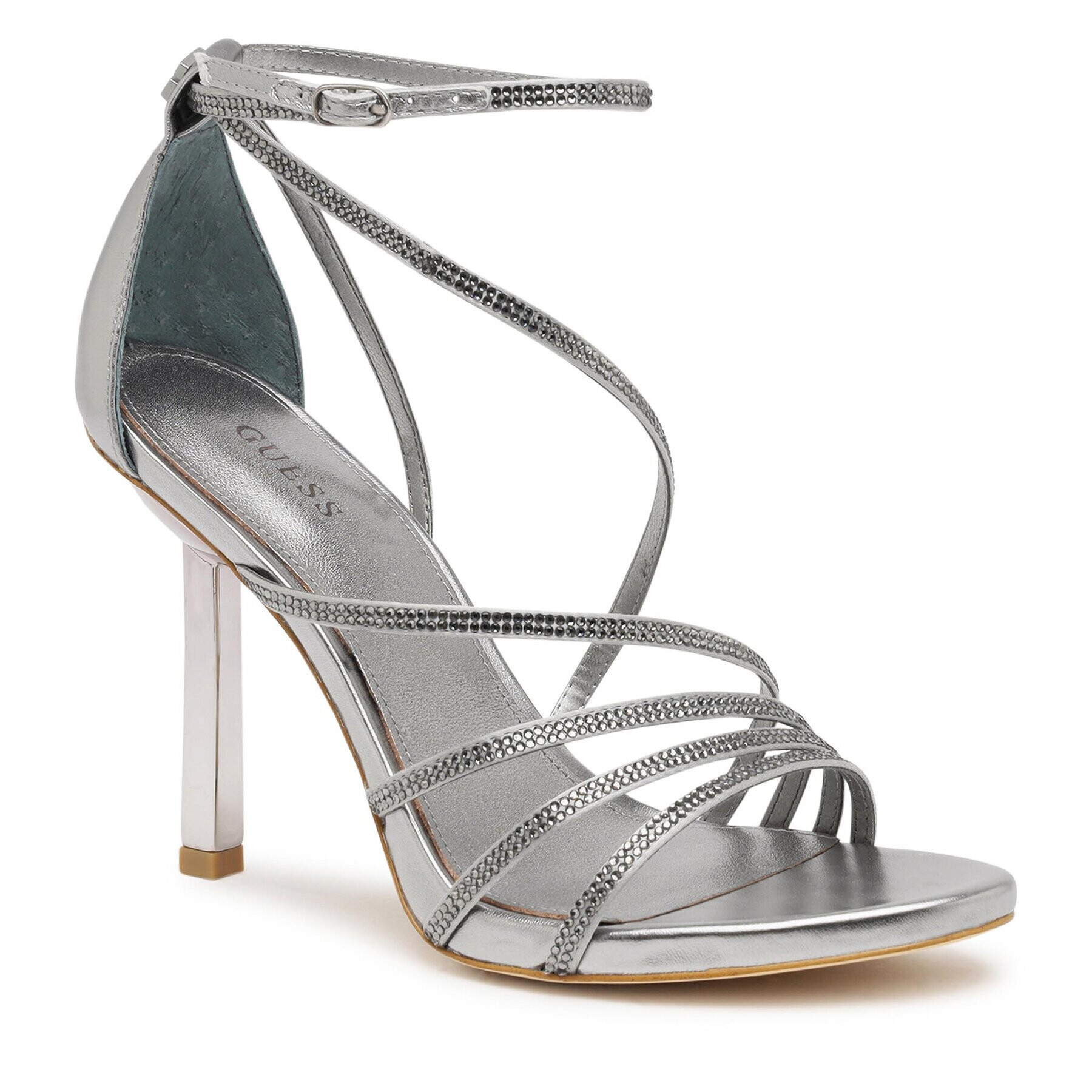 Guess Сандали Axen2 FL7A2X SAT03 Сребрист - Pepit.bg