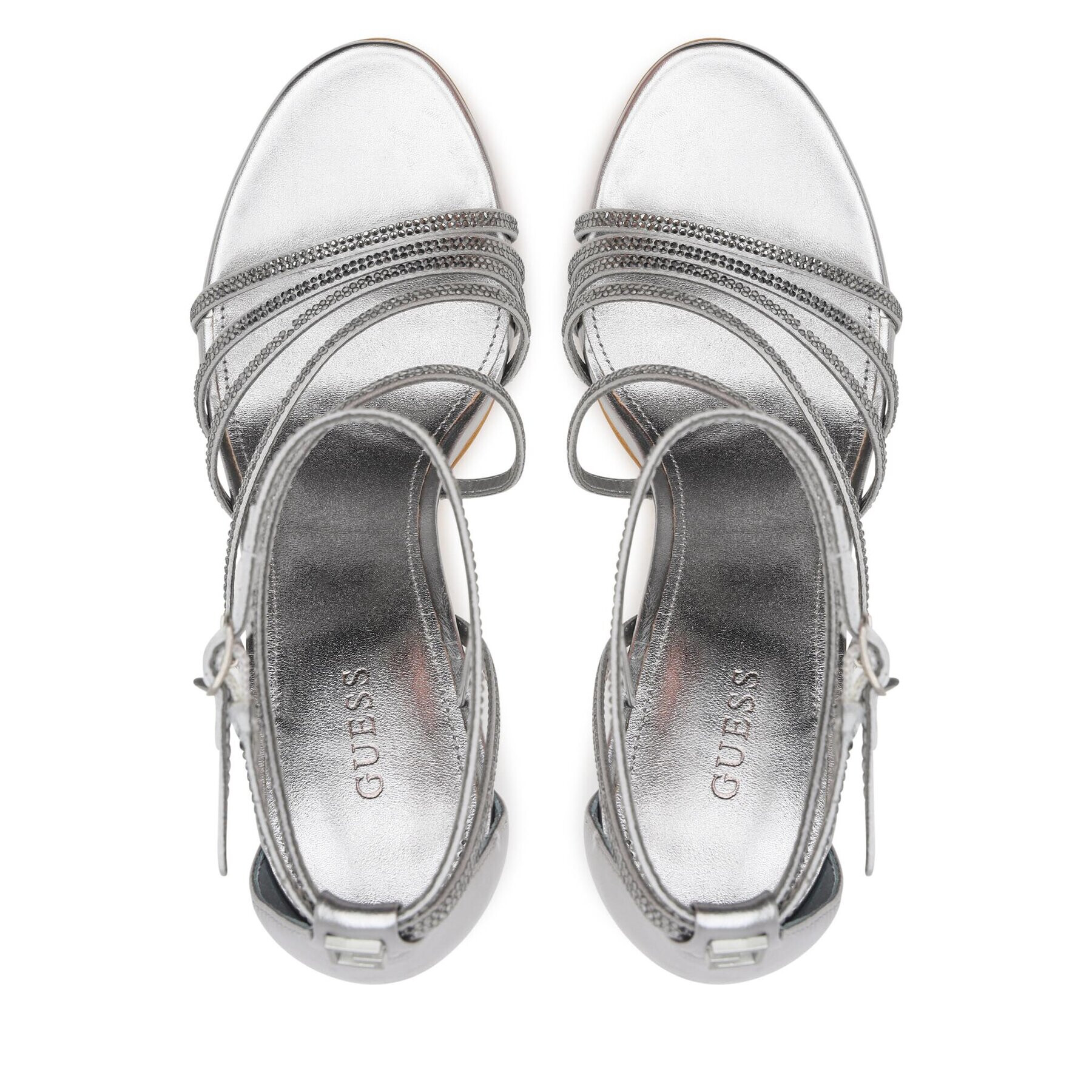 Guess Сандали Axen2 FL7A2X SAT03 Сребрист - Pepit.bg