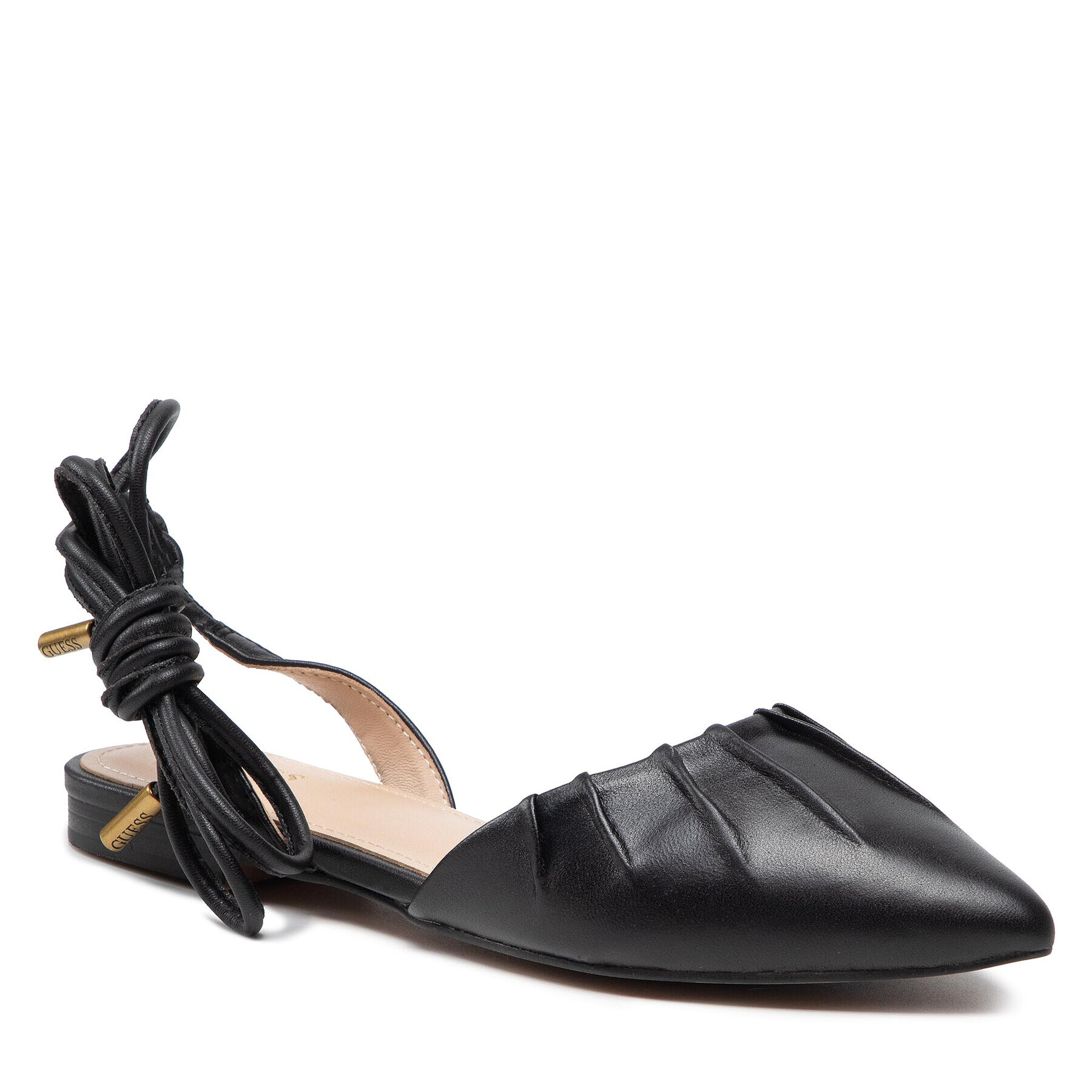 Guess Сандали Ballerina FL6CRS LEA05 Черен - Pepit.bg