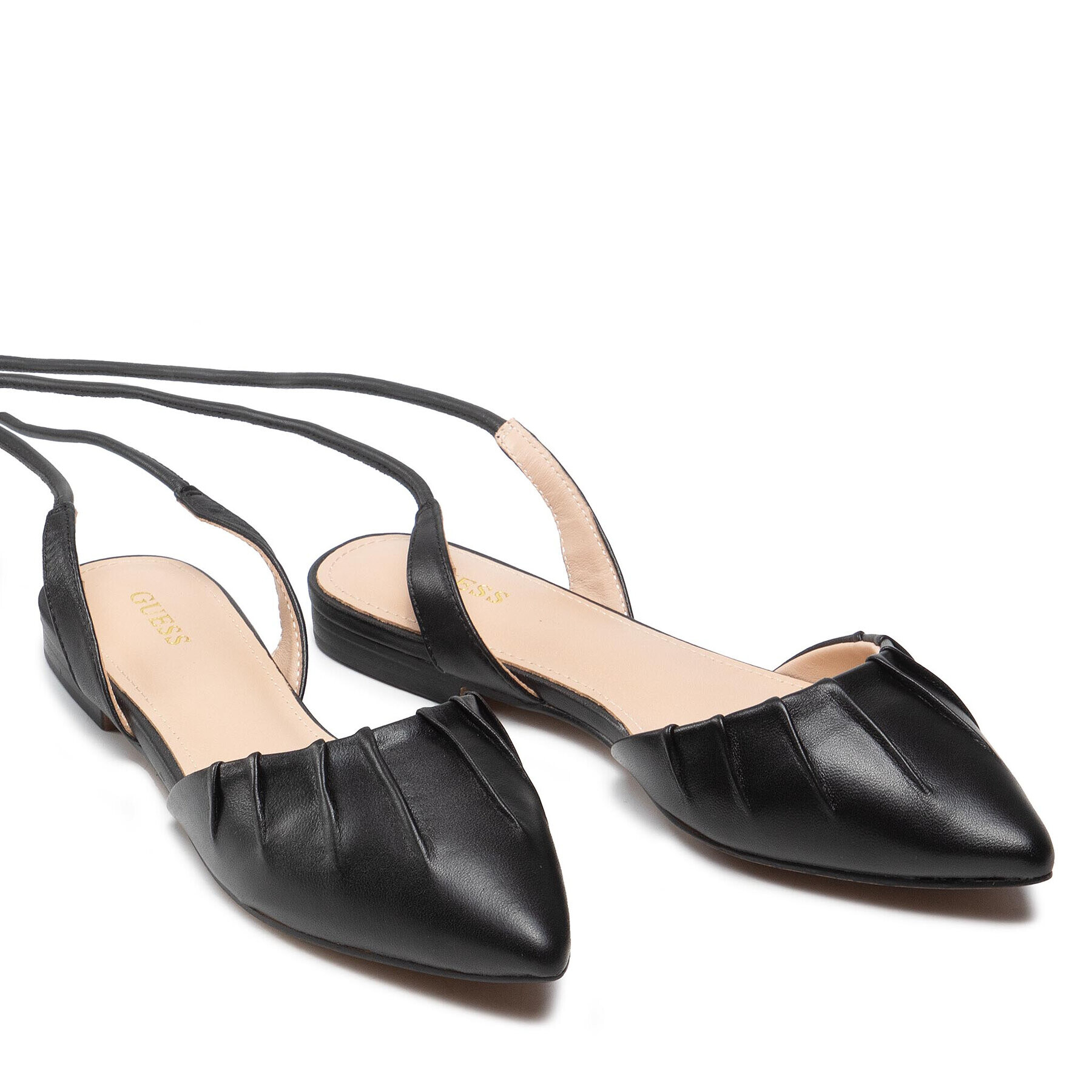 Guess Сандали Ballerina FL6CRS LEA05 Черен - Pepit.bg