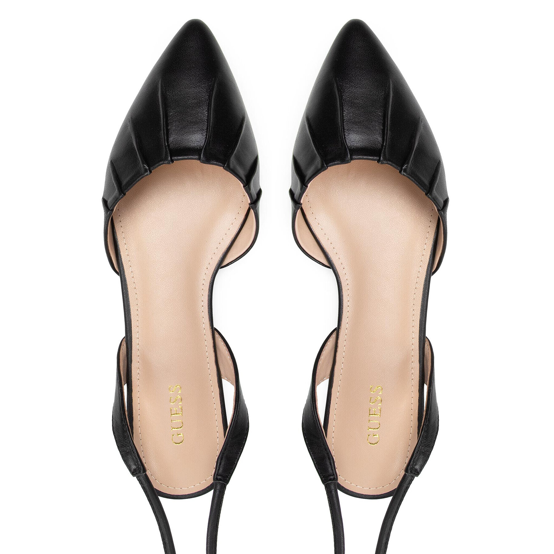 Guess Сандали Ballerina FL6CRS LEA05 Черен - Pepit.bg