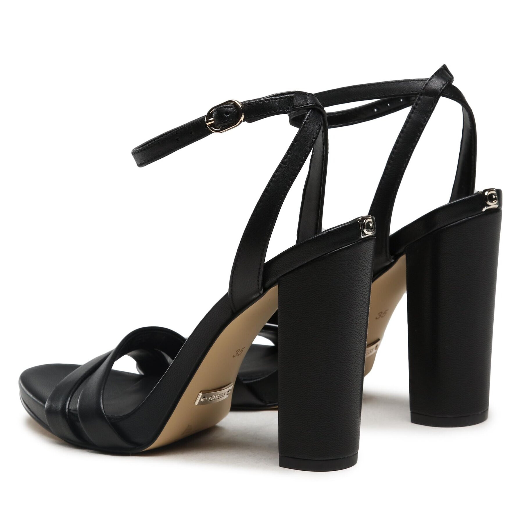 Guess Сандали Fynlee FL6FYN LEA03 Черен - Pepit.bg