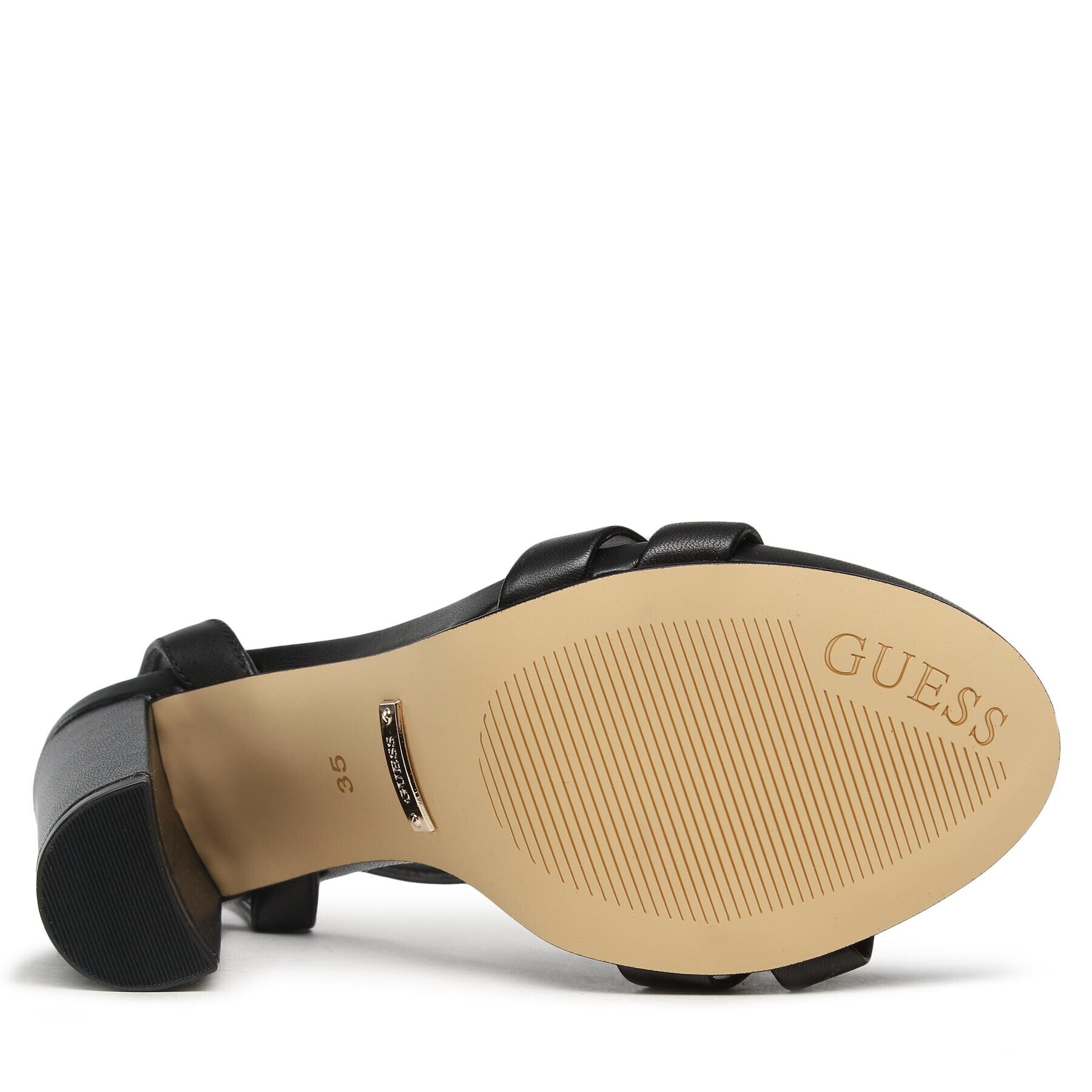 Guess Сандали Fynlee FL6FYN LEA03 Черен - Pepit.bg