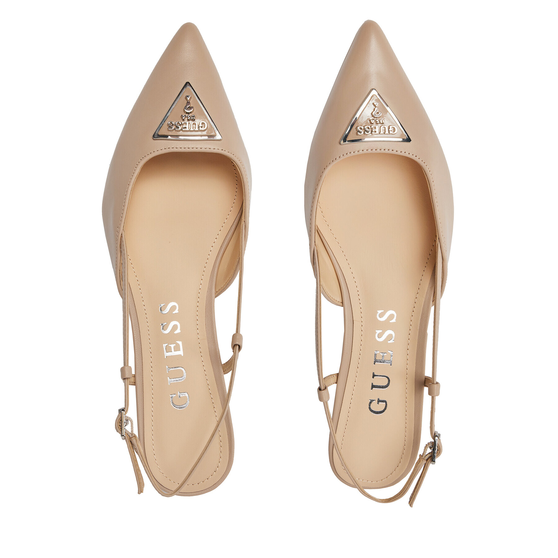 Guess Сандали Jesson FLPJES LEA05 Бежов - Pepit.bg