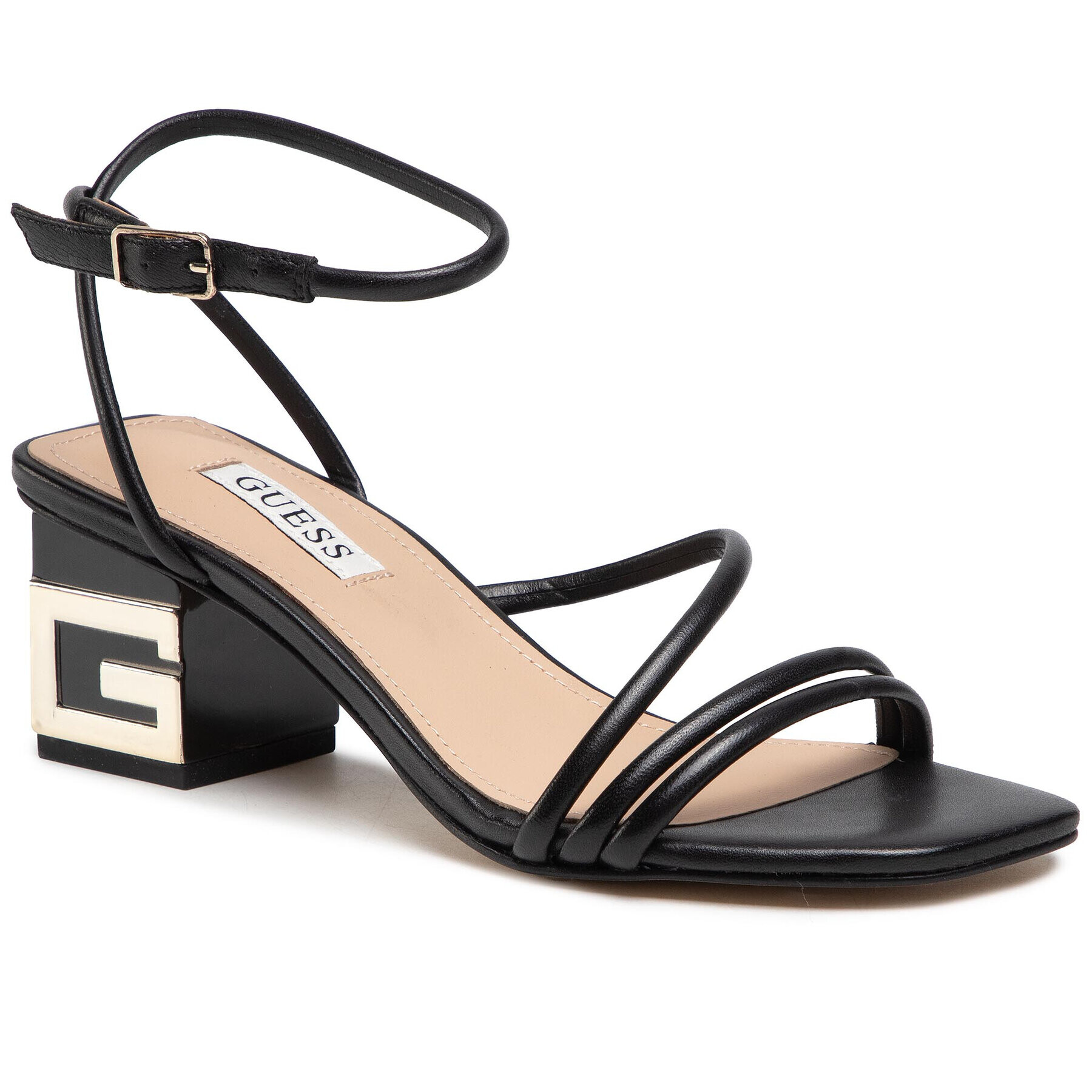Guess Сандали Macre FL6MAC LEA03 Черен - Pepit.bg