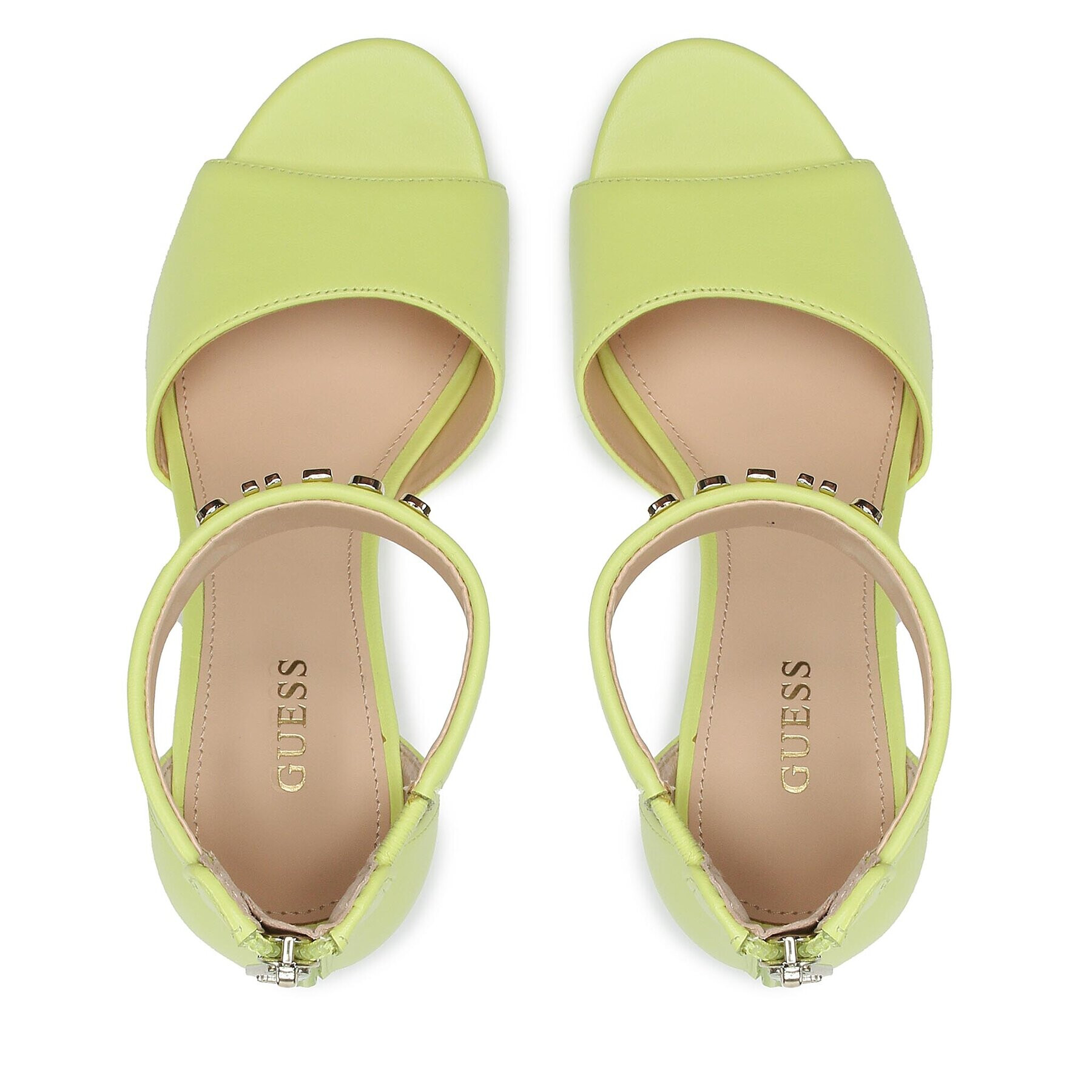 Guess Сандали Monita FL5MON LEA03 Зелен - Pepit.bg