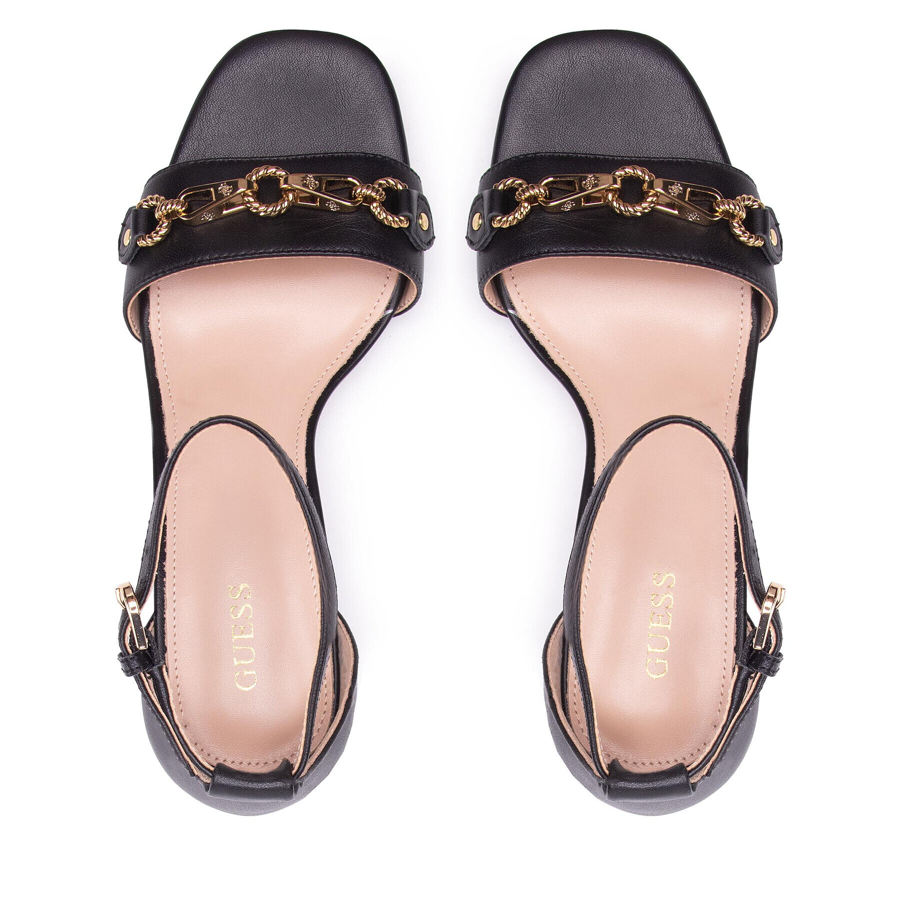 Guess Сандали Sara FL6SRA LEA03 Черен - Pepit.bg