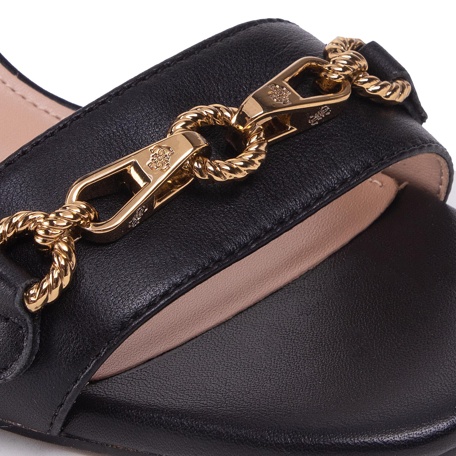 Guess Сандали Sara FL6SRA LEA03 Черен - Pepit.bg