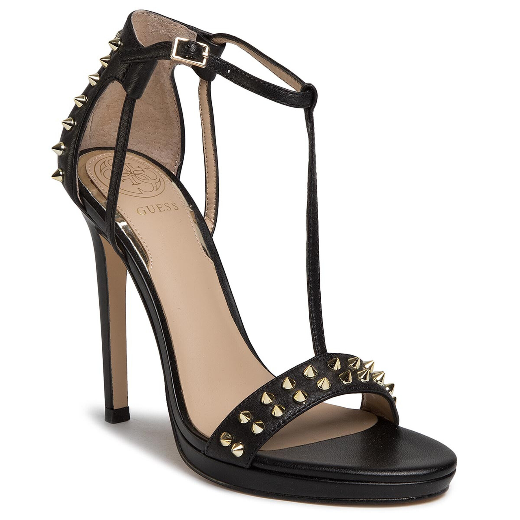 Guess Сандали Tedan FL6TEN LEA03 Черен - Pepit.bg