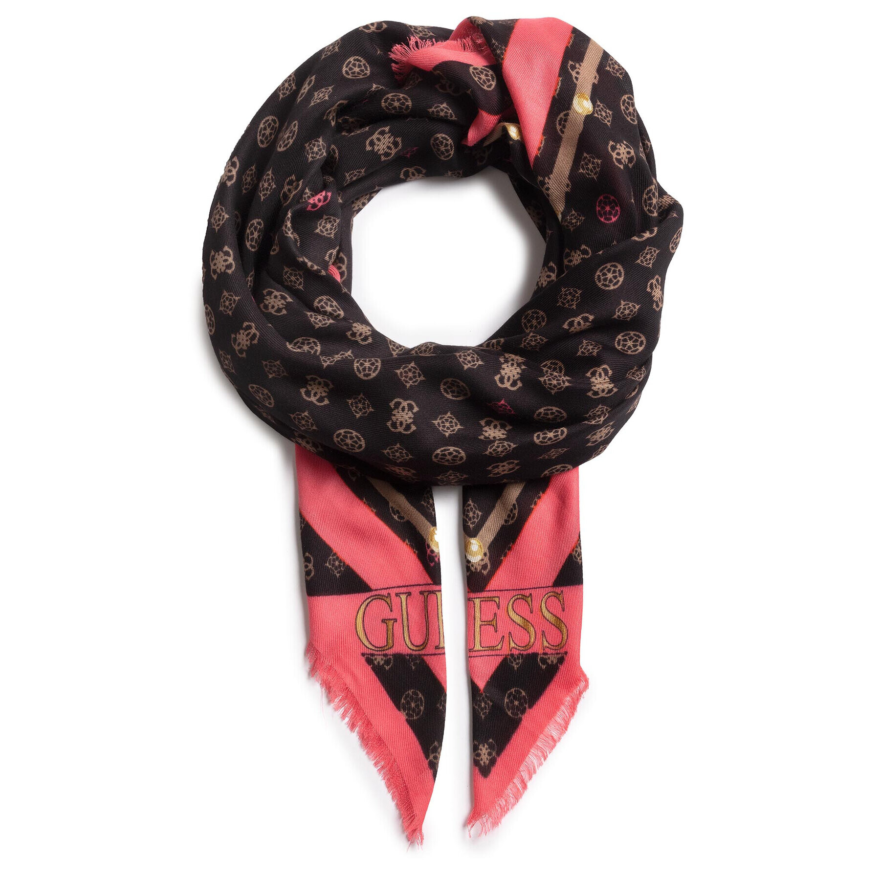 Guess Шал Brightside (BY) Scarves AW8473 VIS03 Черен - Pepit.bg