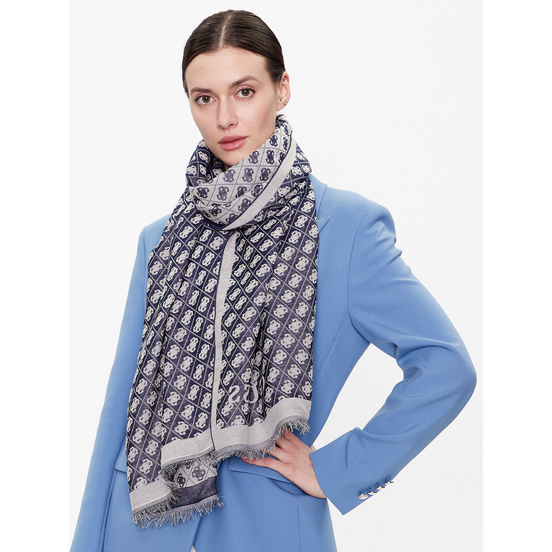 Guess Шал Katey Scarves AW9231 POL03 Тъмносин - Pepit.bg