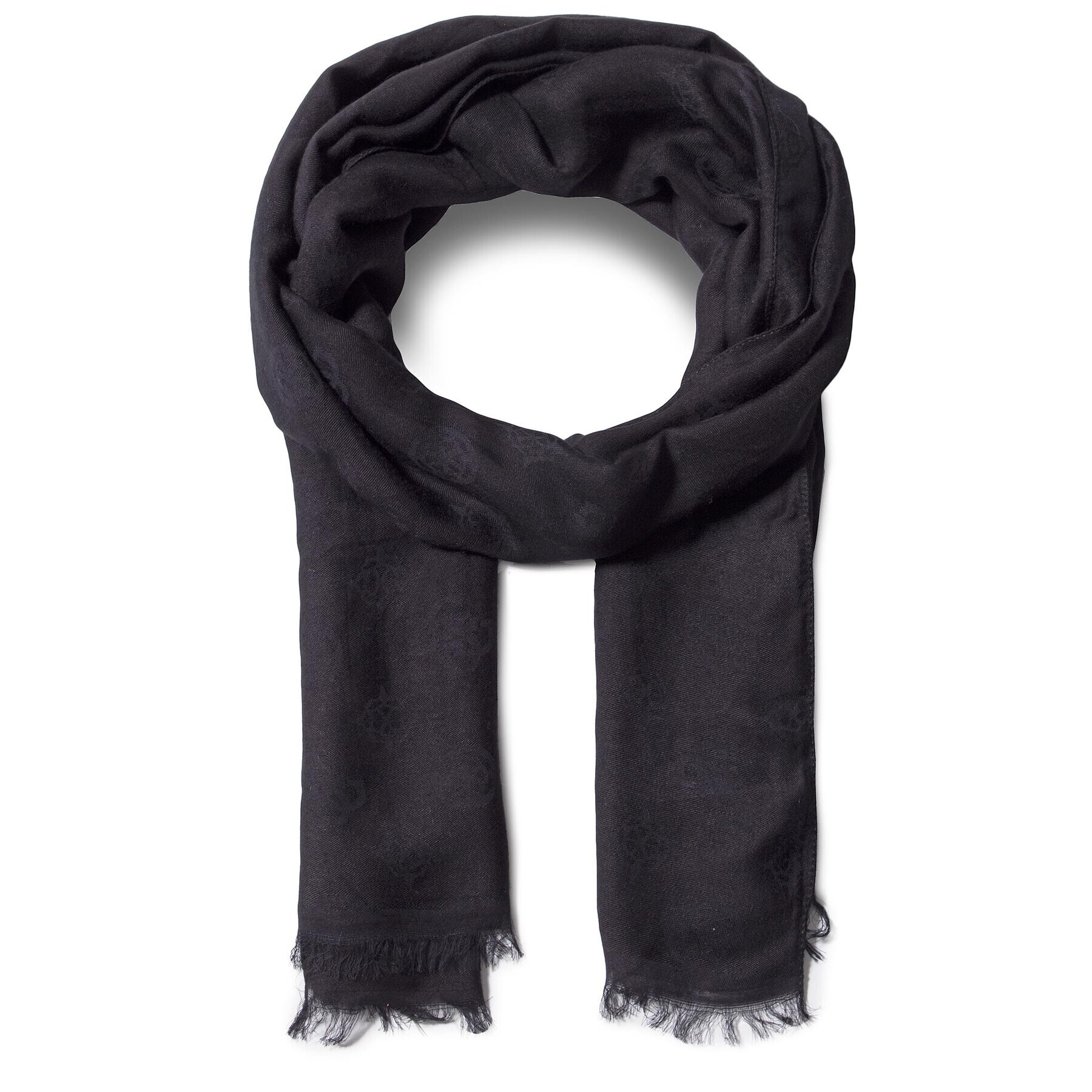 Guess Шал Ninette Scarves AW8533 WOL03 Черен - Pepit.bg