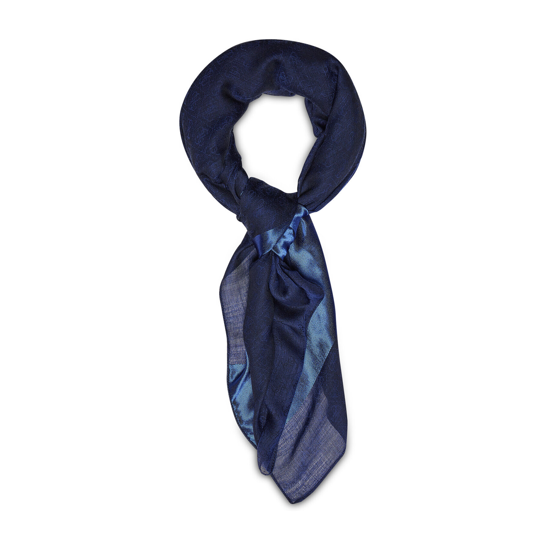 Guess Шал Scarf 80x180 AM8892 WOL03 Тъмносин - Pepit.bg