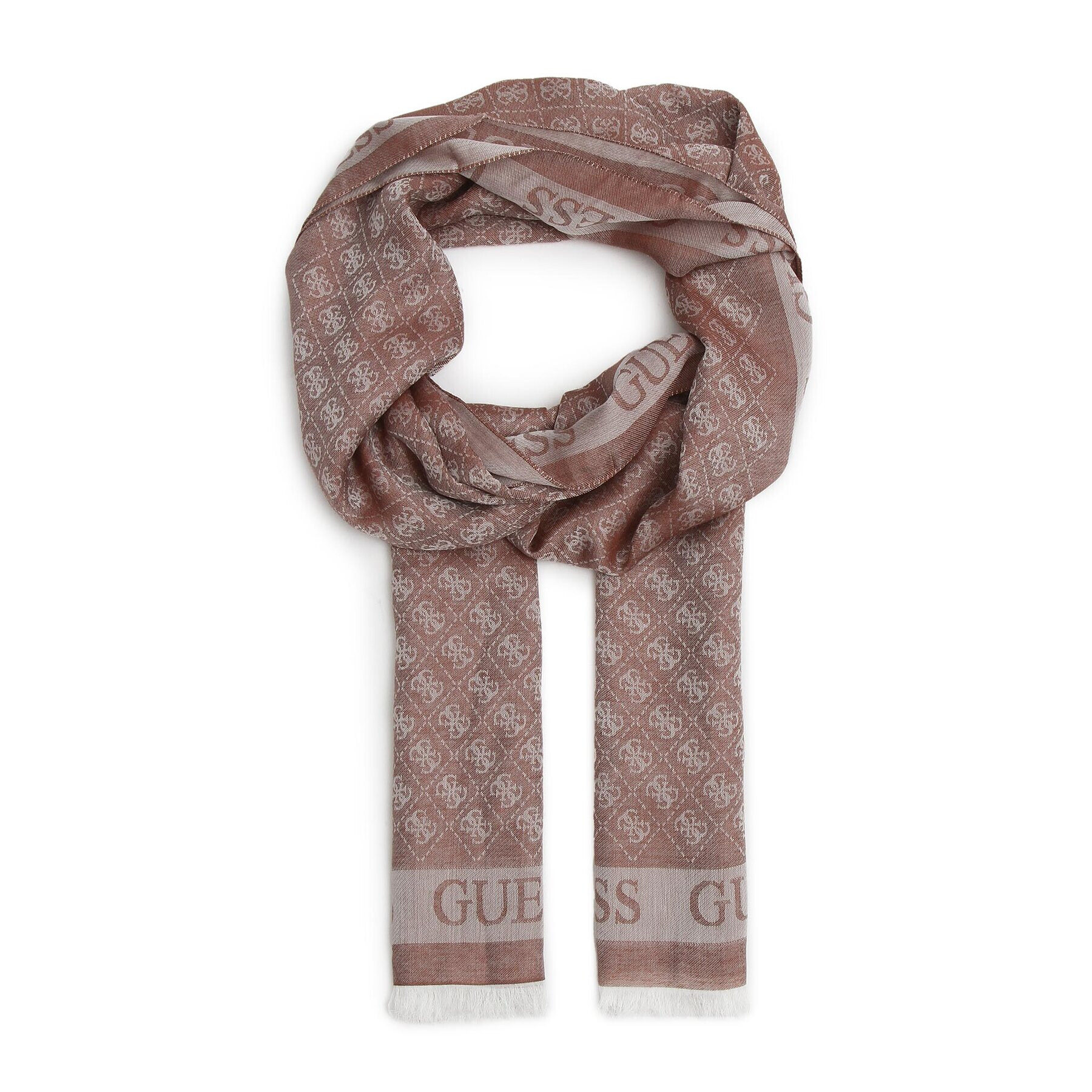 Guess Шал Shemara Scarves AW9450 VIS03 Кафяв - Pepit.bg