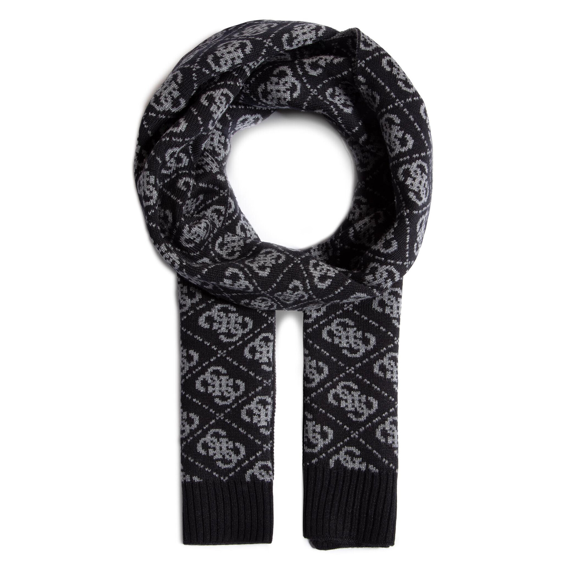 Guess Шал Vezzola Scarves AM8720 WOL03 Черен - Pepit.bg