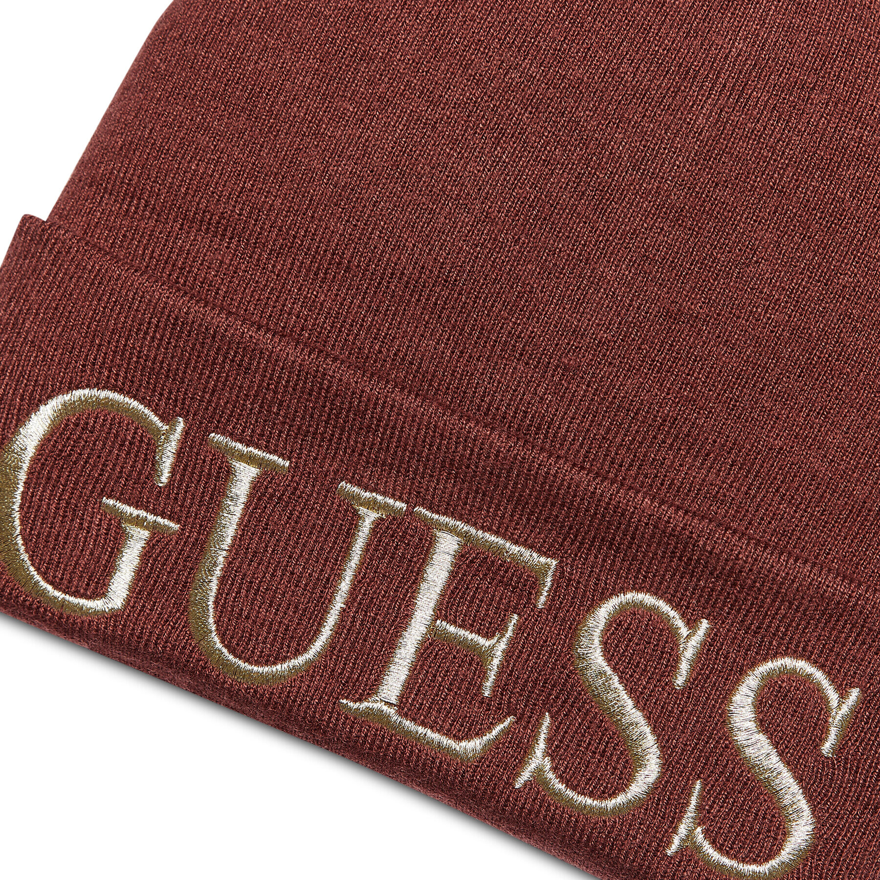 Guess Шапка AW8728 WOL01 Кафяв - Pepit.bg