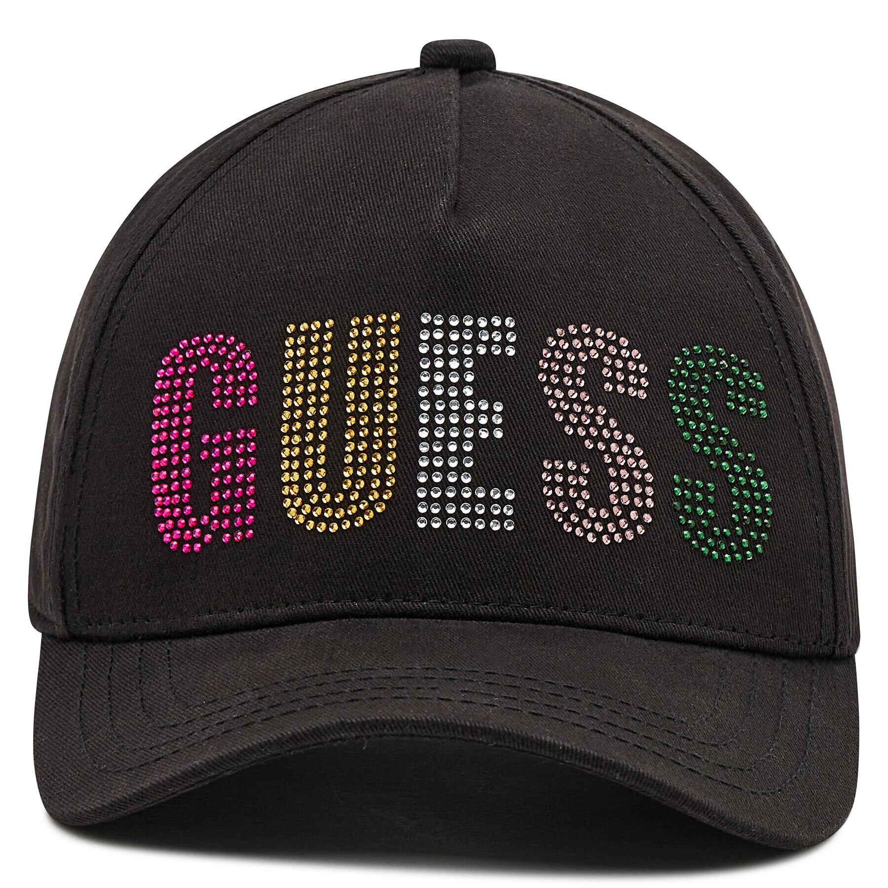 Guess Шапка с козирка Addy Rhinestone AGADD1 CO213 Черен - Pepit.bg